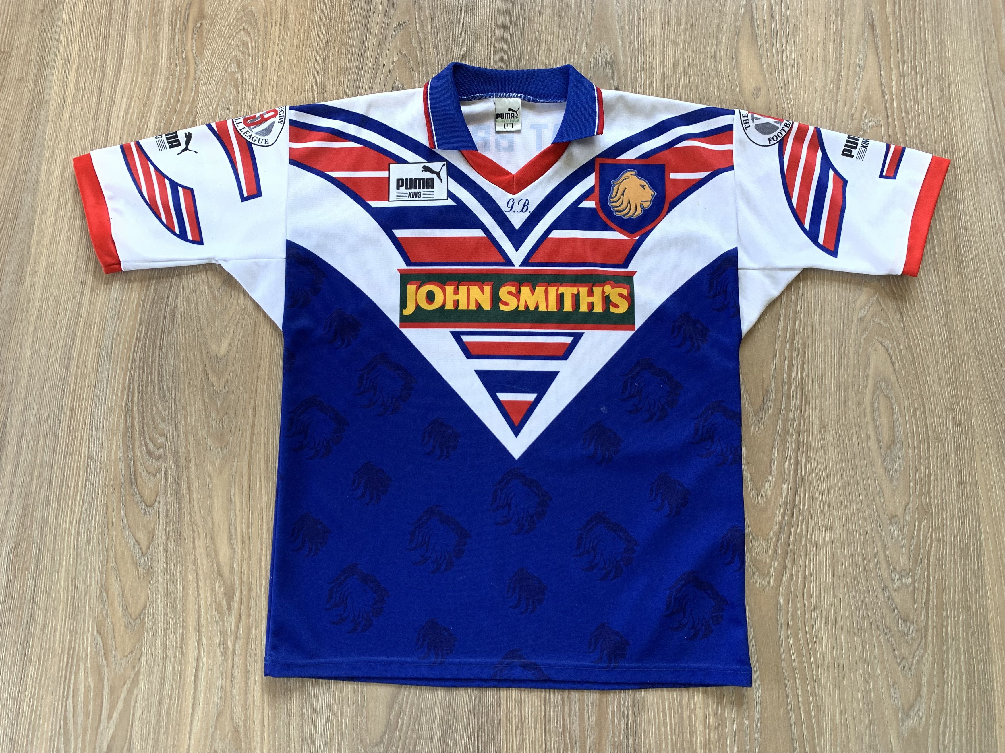 Puma Puma King Vintage Great Britain Rugby Union Jersey 1994 Size US L / EU 52-54 / 3 - 2 Thumbnail