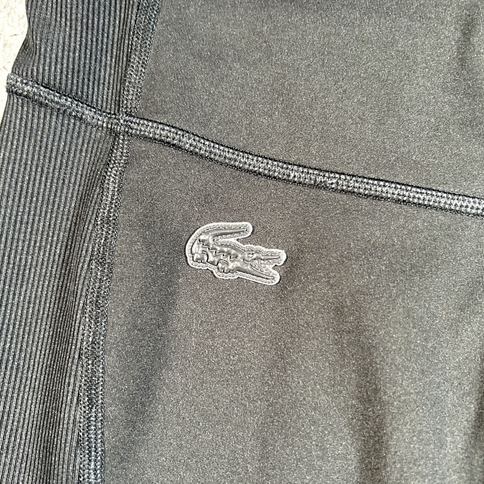 Lacoste Lacoste Sport Leggings Womens Medium Black Mid Rise Workout Croc Performance Leggings Black Lacoste Womens Medium M Athletic Activewear Croc Sport Size 32" / US 10 / IT 46 - 5 Thumbnail