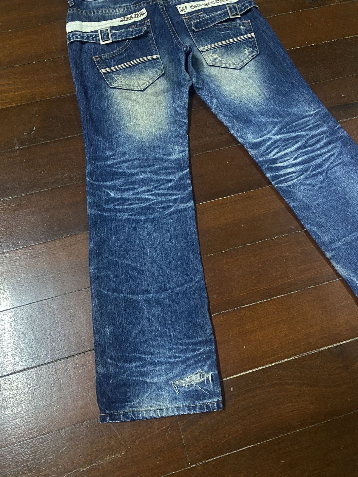 If Six Was Nine Rare LOLITA BY CONCEPT CLUB BY EXOTIC DENIM BUCKLE PANTS Size US 35 - 3 Thumbnail