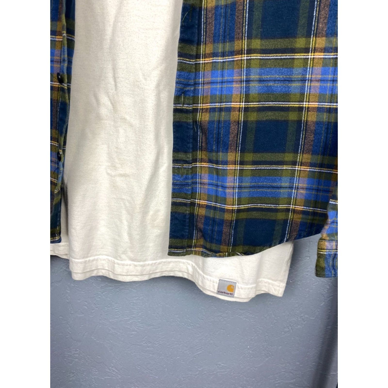 Barbour Barbour Mens Flannel Plaid Shirt M Multicolor Pattern Long Sleeve Button-Up Size US M / EU 48-50 / 2 - 2 Thumbnail