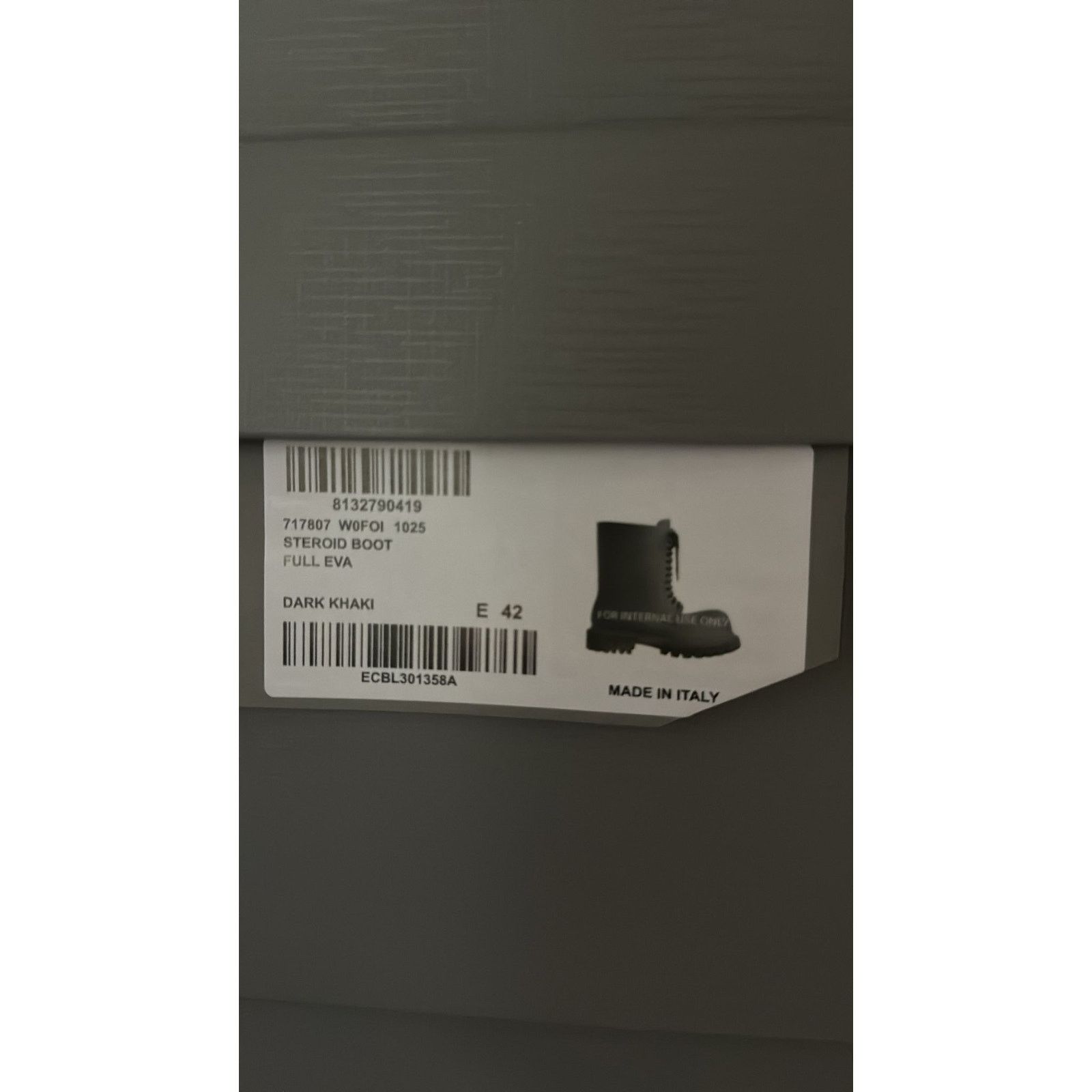 Balenciaga o1rshd1 Full Steroid Boots in Dark Khaki Size US 9 / EU 42 - 25 Thumbnail