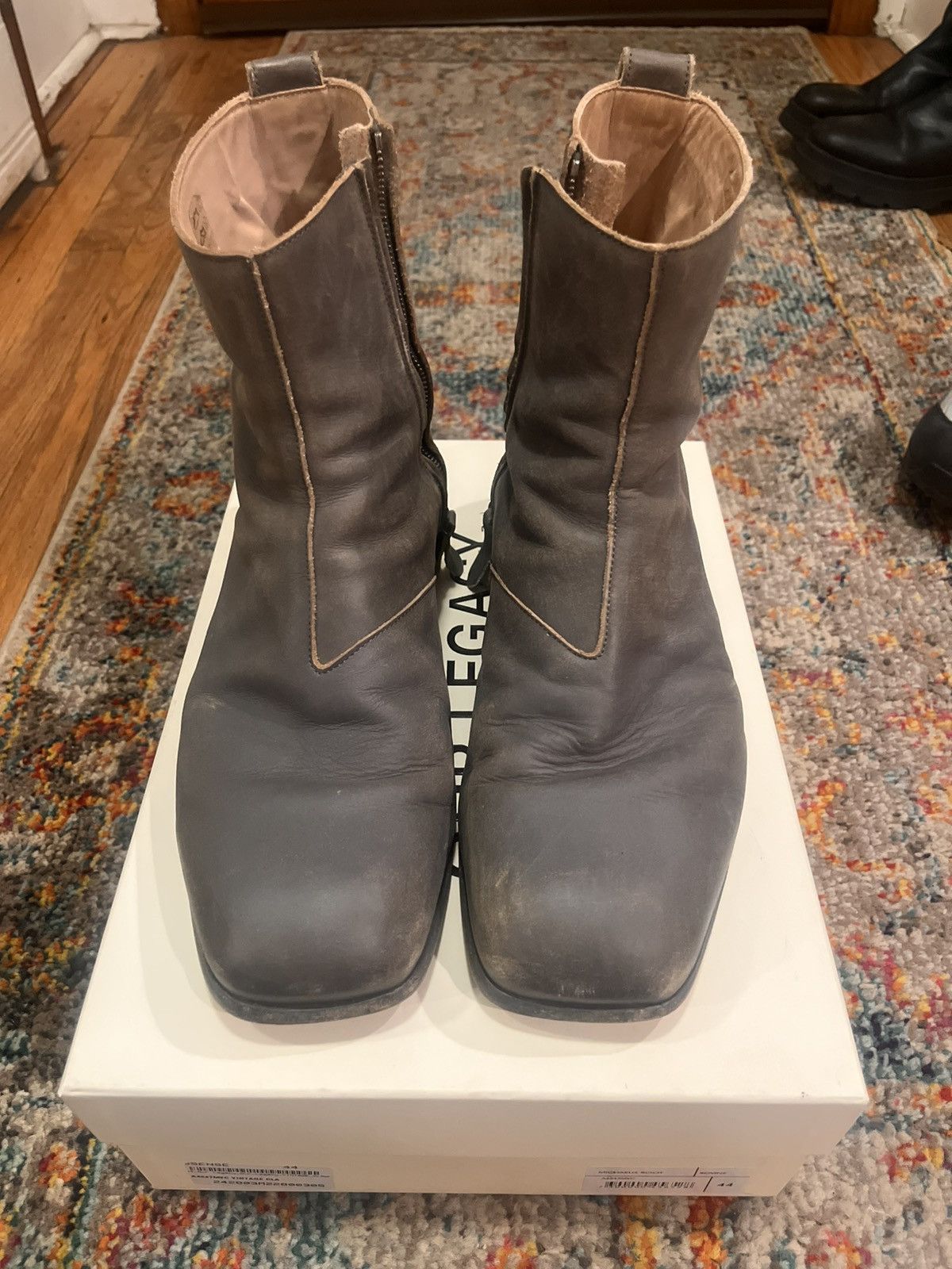 Pre-owned Our Legacy Michaelis Boot Bovine In Gray