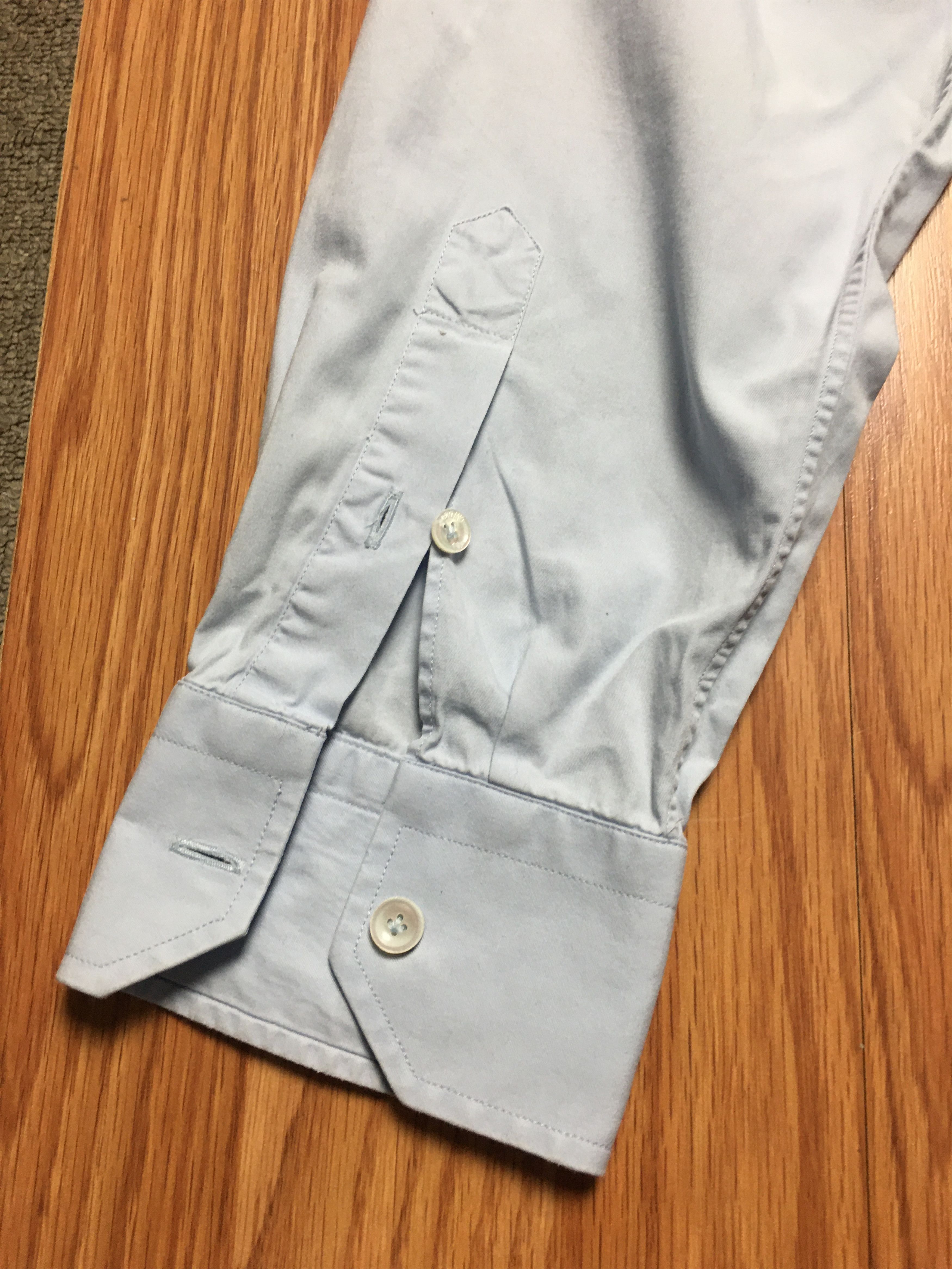Valentino Valentino Light Blue Men Shirt Size 15 3/4 -40 Size 40R - 8 Thumbnail