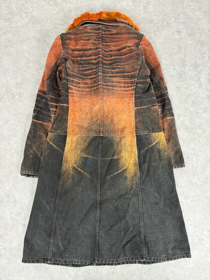 Roberto Cavalli AW2004 Cavalli Sunset Long Fur Collar Jacket Size S / US 4 / IT 40 - 5 Thumbnail