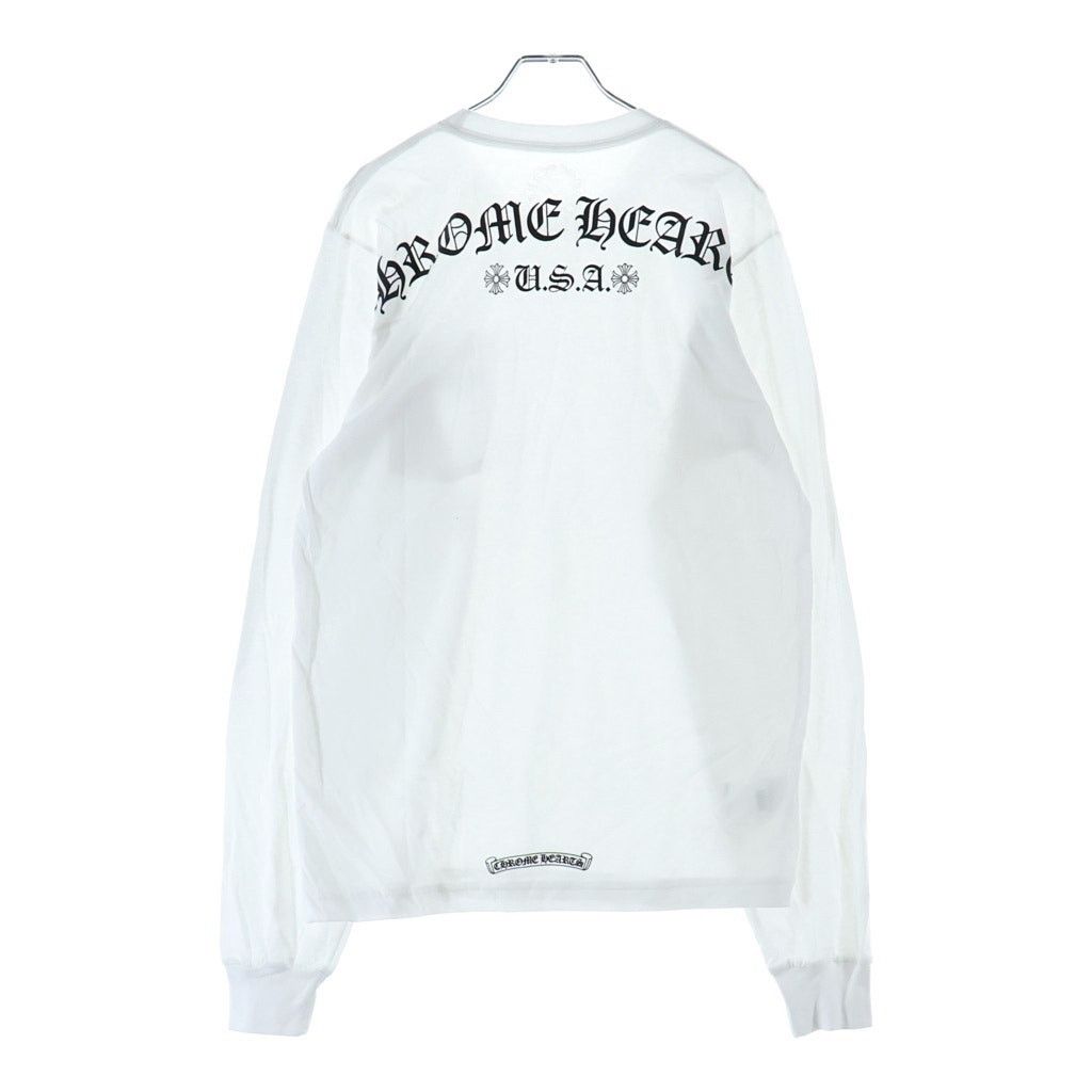 トップス CHROME HEARTS Back Arch USA Logo Tee Chrome Hearts Chrome Hearts USA Banner Back Logo Longsleeve Tshirt