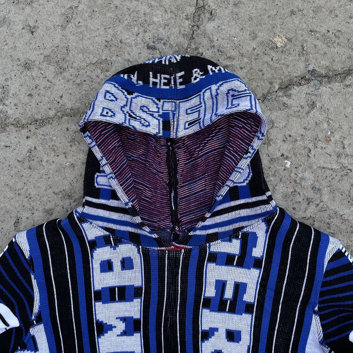 Vintage Vintage Custom Knit Hoodie Made by Me Y2K90s USA Scarf Size US S / EU 44-46 / 1 - 6 Thumbnail