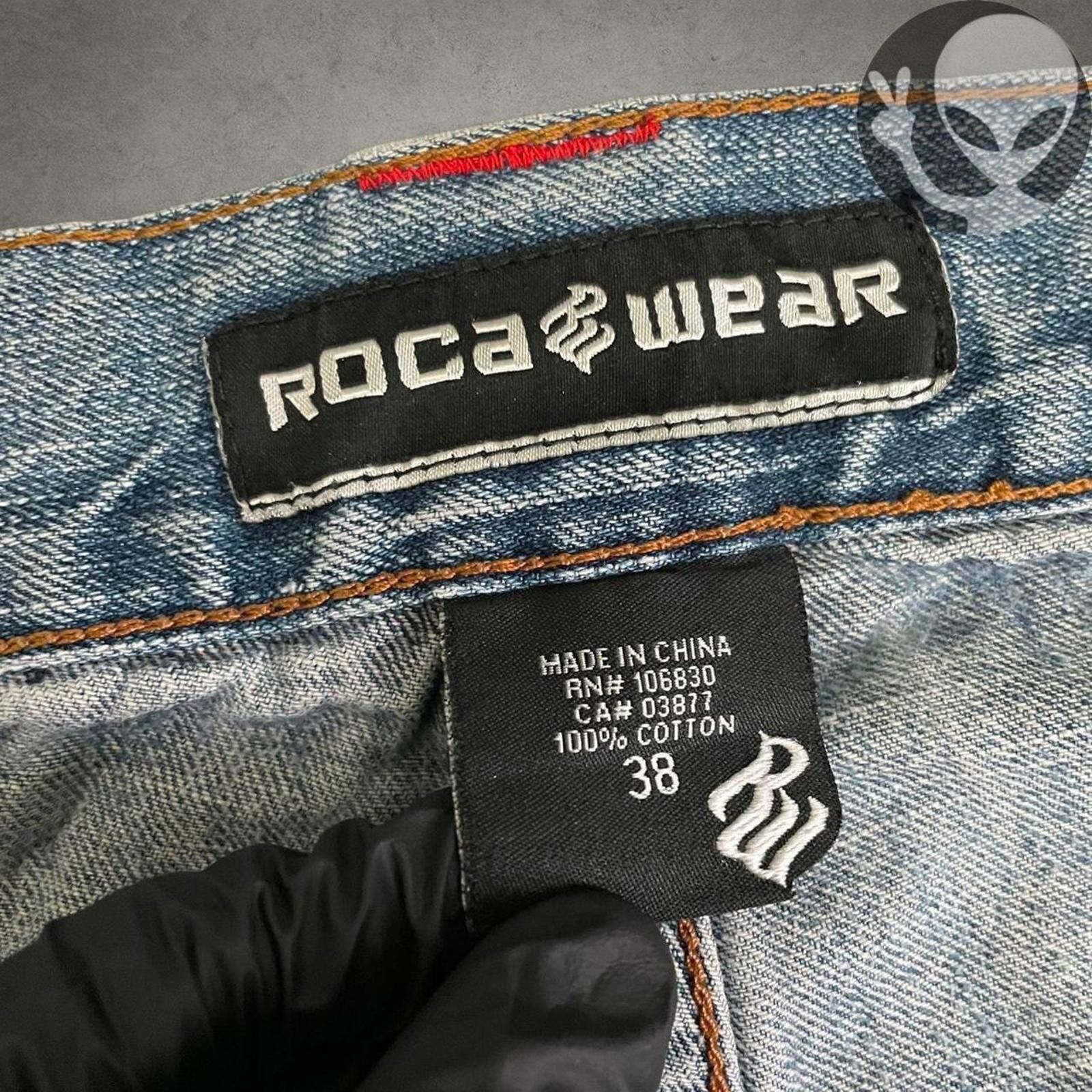 Rocawear Roca Wear Denim Shorts adult 38 blue vintage streetwear Size US 38 / EU 54 - 6 Thumbnail