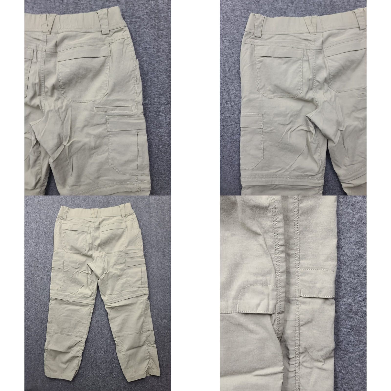 Vintage Duluth Trading Flexpedition Convertible Pants Womens 8x29 Cargo Beige Nylon Spandex Straight Leg Outdoor Travel Workwear Mens? Size 30" / US 8 / IT 44 - 9 Thumbnail
