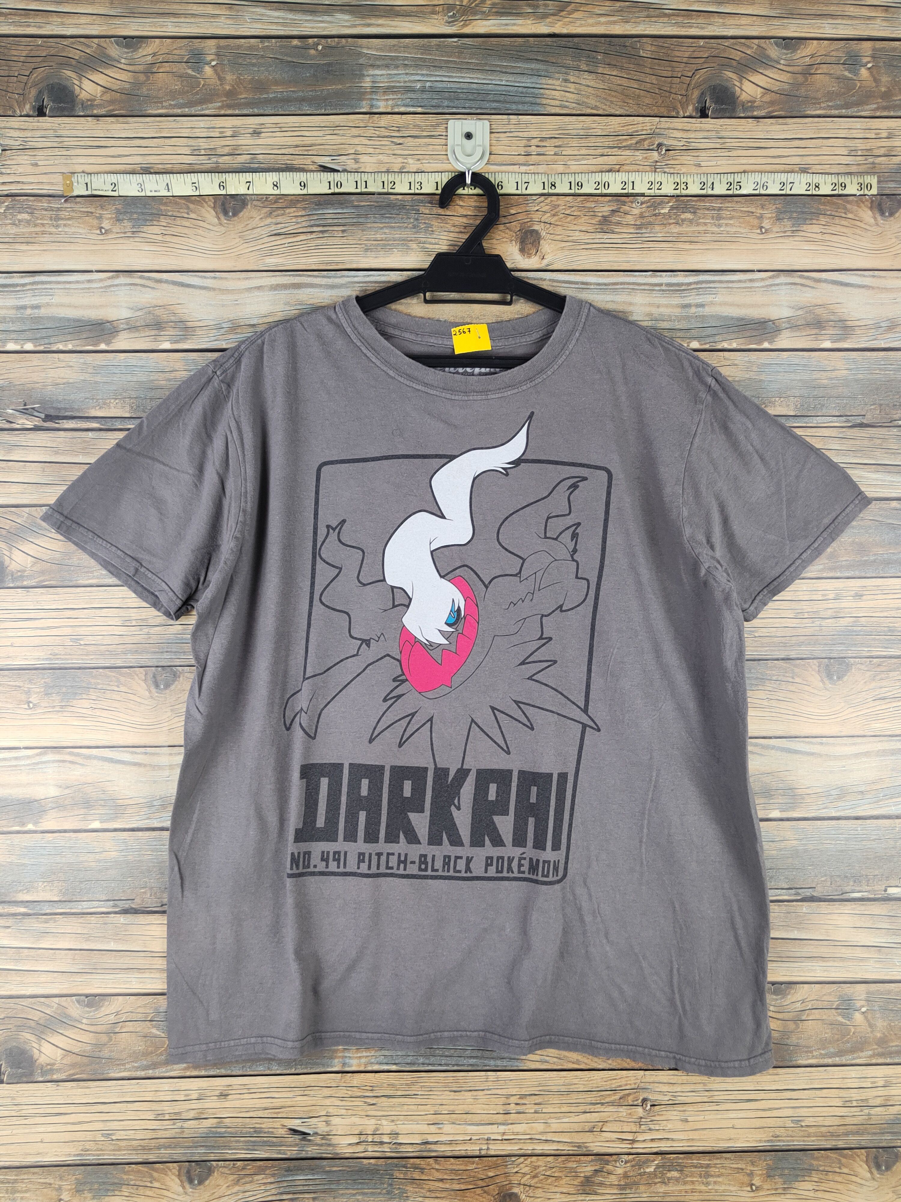 Pokemon DL Pokemon Gray Darkrai Short Sleeve T-shirt #2567 Size US L / EU 52-54 / 3 - 1 Thumbnail