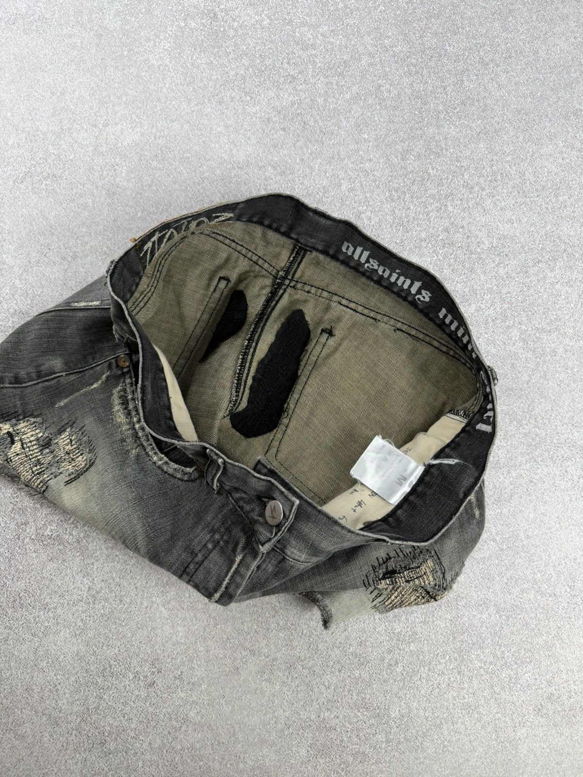 Allsaints Allsaints Distressed Denim Mini Skirts Size M Size 26" / US 2 / IT 38 - 13 Thumbnail