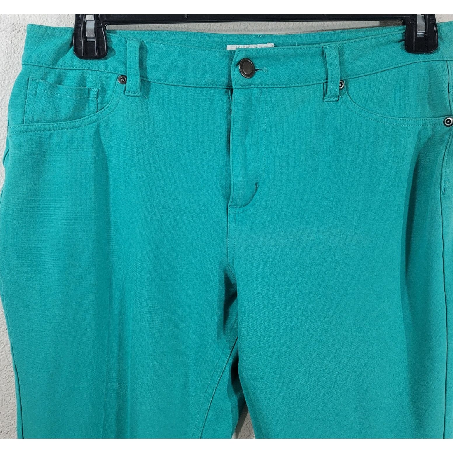 Other Cato Teal Flat Front Tapered Leg Pants 14 Lightweight Soft Size 36" / US 14 / IT 50 - 5 Thumbnail