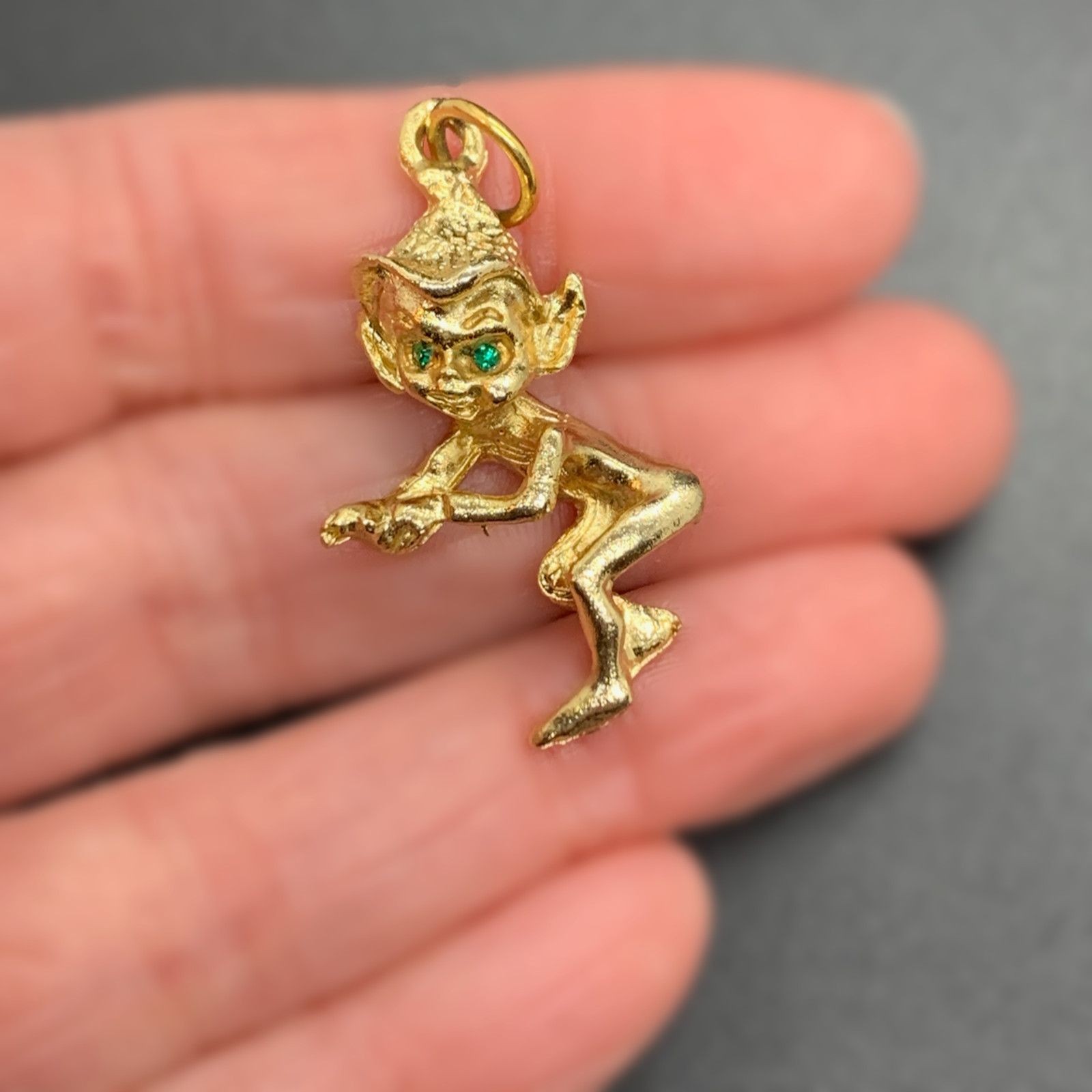 Other Vintage House of Borvani HOBCO Leprechaun Rhinestone Charm Size ONE SIZE - 3 Thumbnail