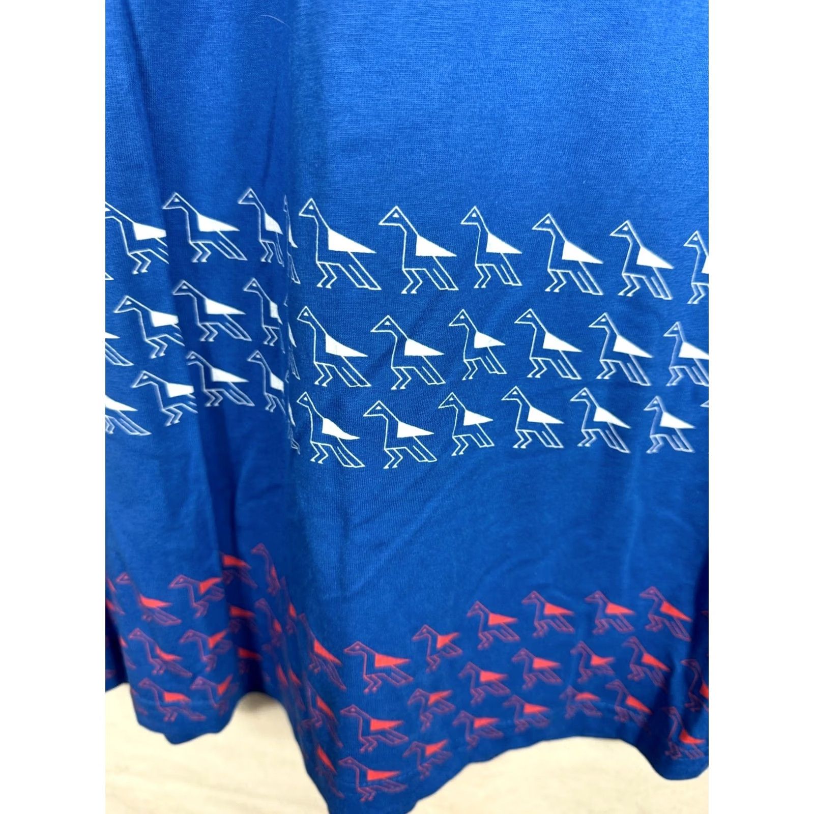WeSC WESC Shirt Mens Medium Blue Aztec pattern T-shirt Crew Short sleeve Dartenjang Size US M / EU 48-50 / 2 - 4 Thumbnail