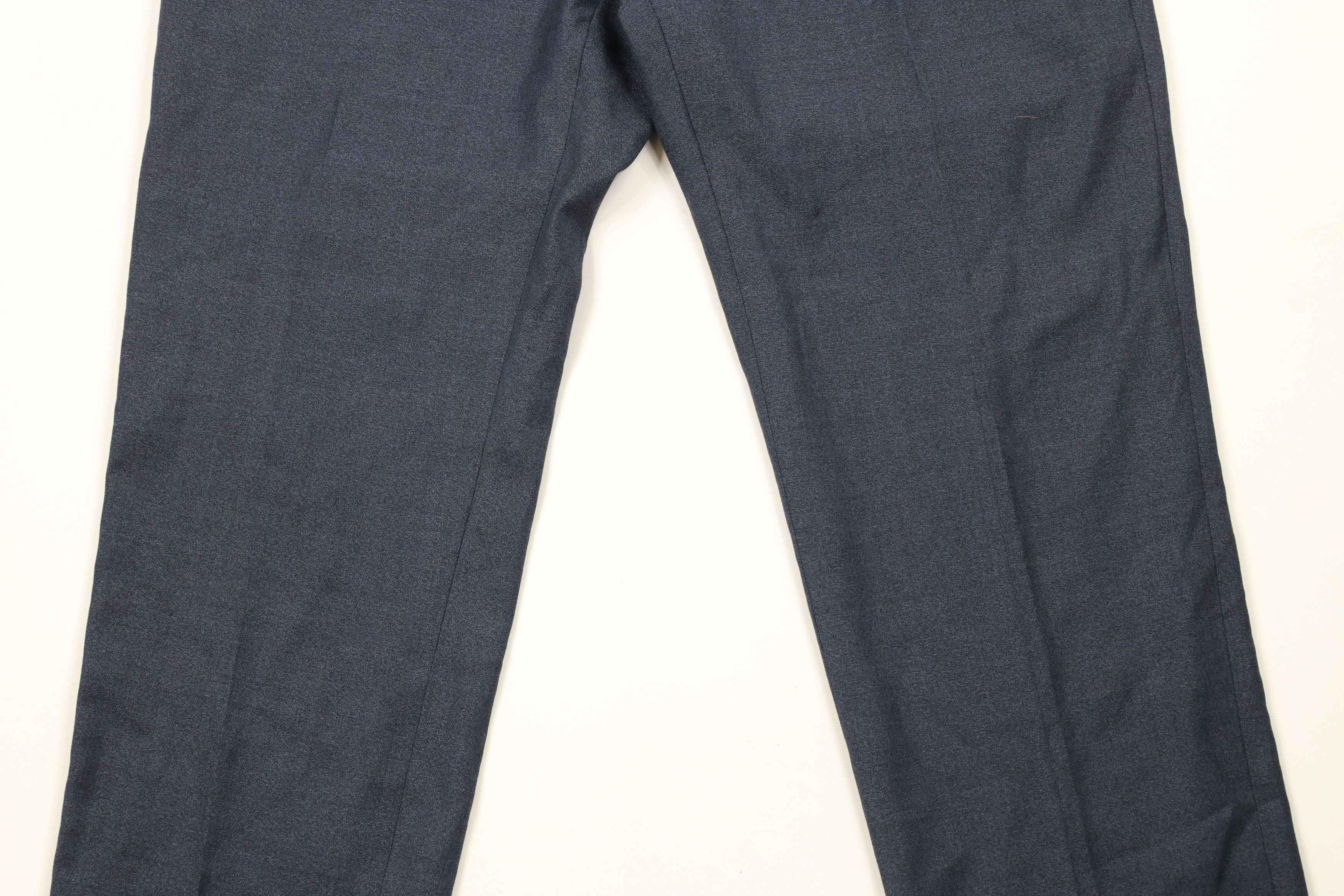Express × Vintage Express Slim Fit Wool Chinos Chino Pants Trousers Blue Size US 31 - 3 Thumbnail