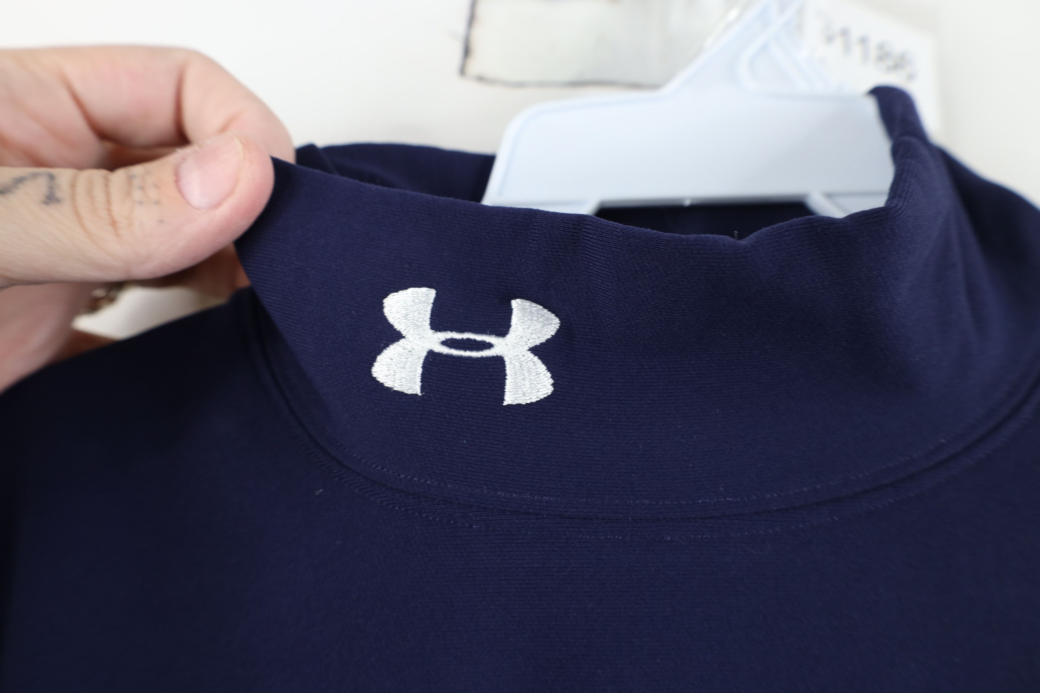 Under Armour Under Armour Compression Mock Neck Training T-Shirt Blue Size US S / EU 44-46 / 1 - 4 Thumbnail