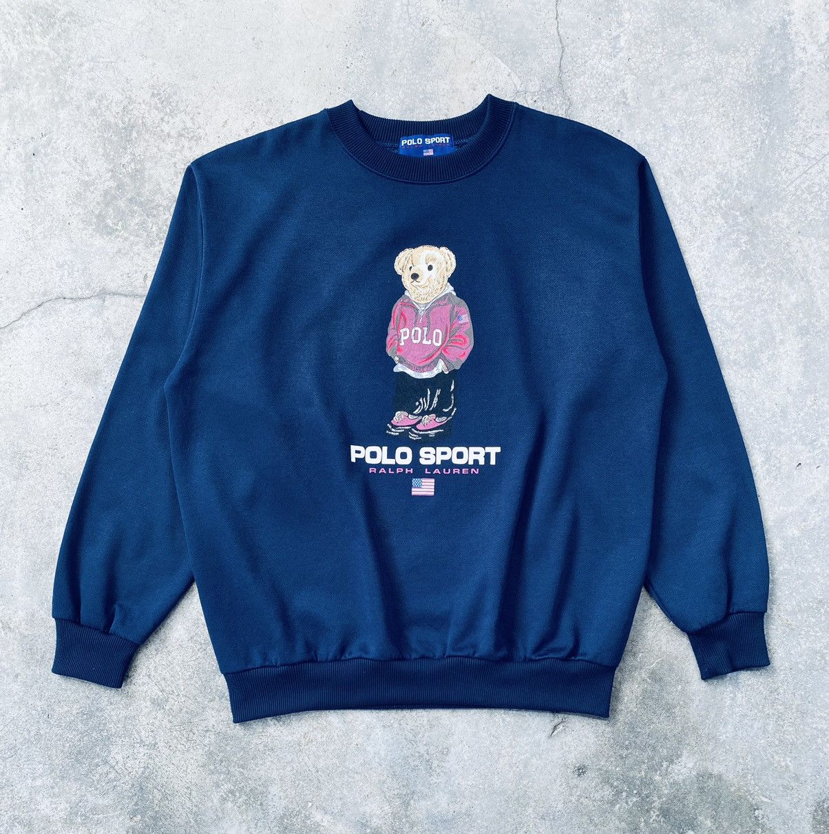 Polo Ralph Lauren Vintage 90s Polo Sport Ralph Lauren Bear Sweatshirts Size US L / EU 52-54 / 3 - 1 Thumbnail