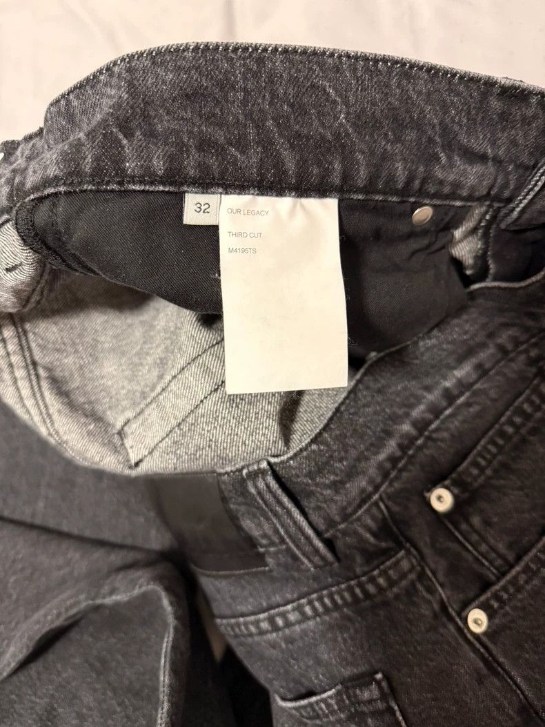 Our Legacy our legacy Third cut black gray washed jeans 2503-Nextarrow Size US 32 / EU 48 - 5 Thumbnail