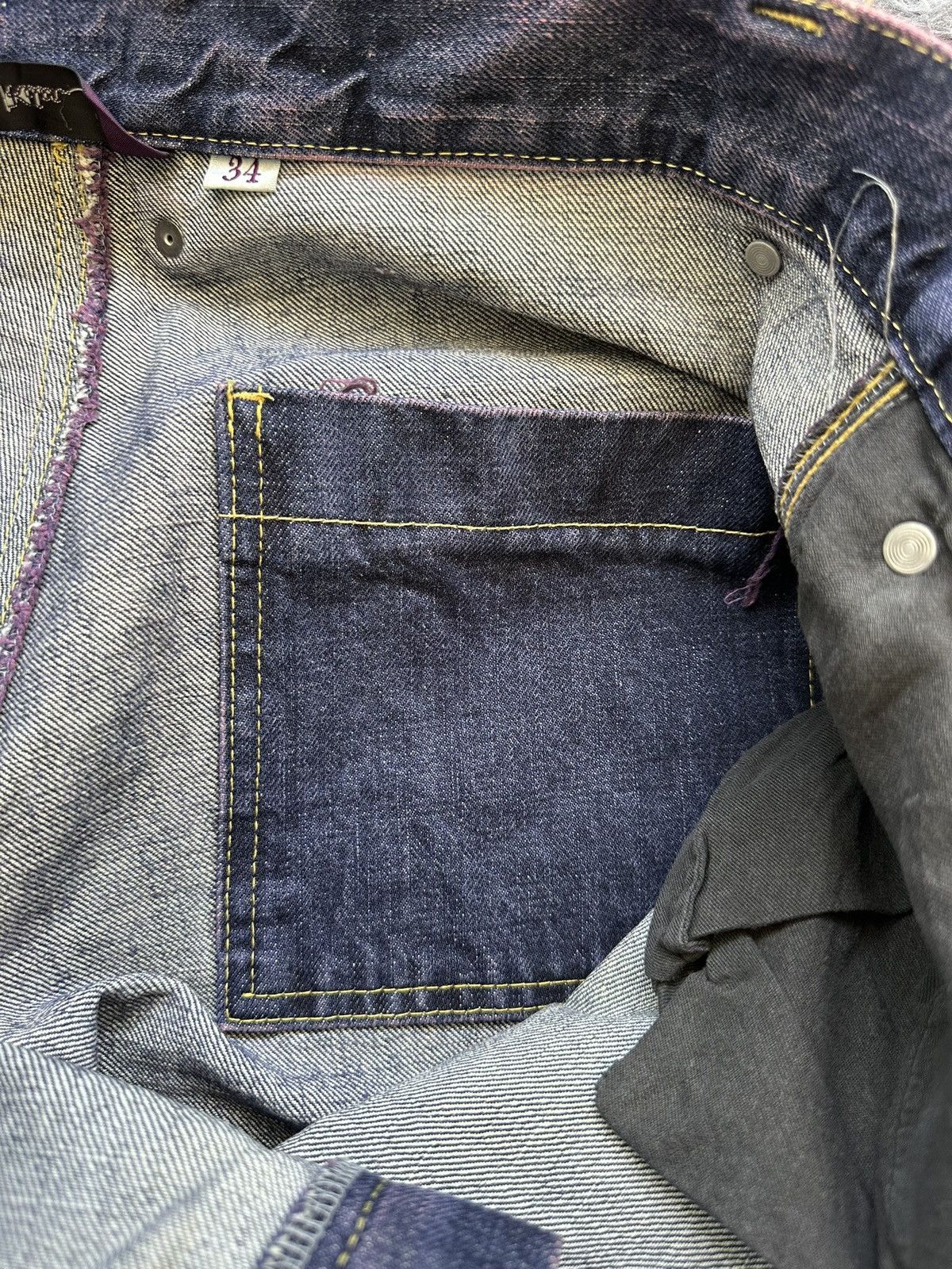 Designer × Japanese Brand Y2k KELEN Japan purple dyed denim Size US 36 / EU 52 - 19 Thumbnail