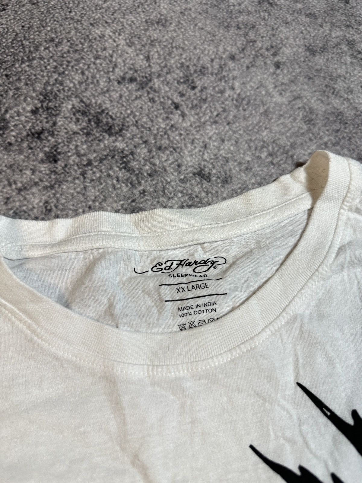 Christian Audigier × Ed Hardy Y2K Ed Hardy Christian Audigier Logo T-shirt Avant Garde Vtg Size US XXL / EU 58 / 5 - 3 Thumbnail