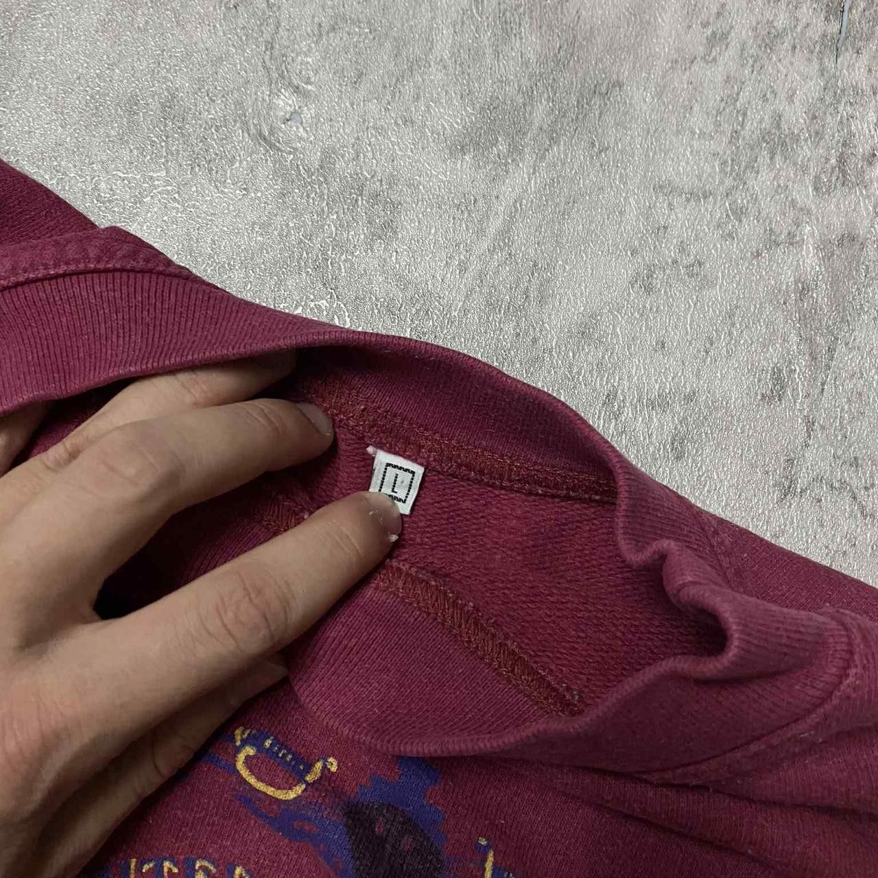 Other Burgundy and blue vintage 90s crewneck Size US L / EU 52-54 / 3 - 3 Thumbnail