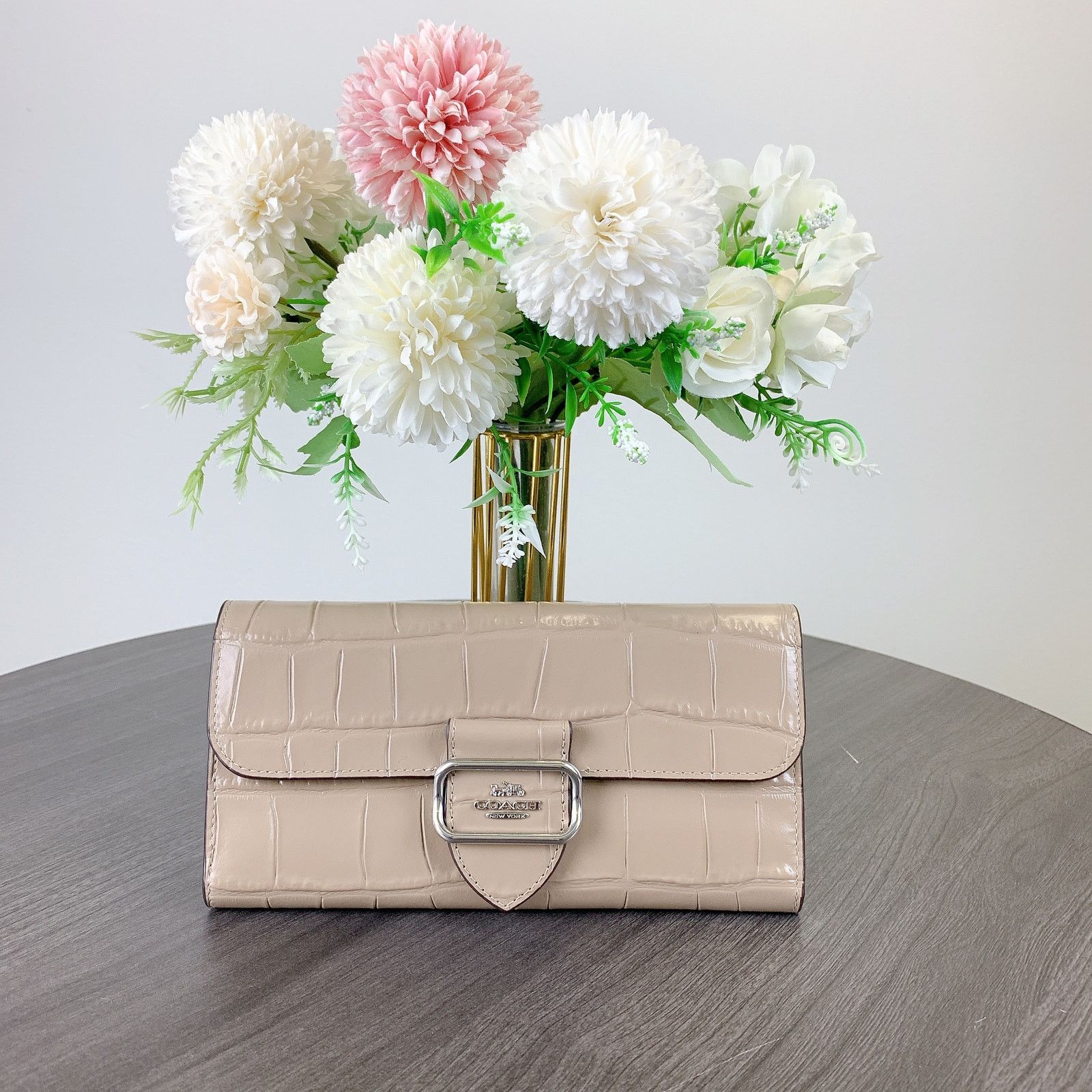 Coach Coach CP244 Morgan Slim Wallet IN Stone Size ONE SIZE - 1 Thumbnail