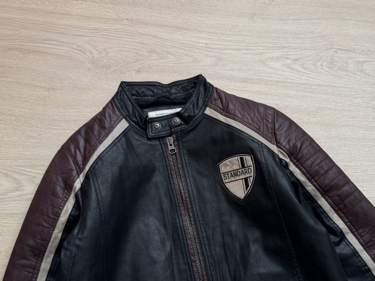 Genuine Leather Vintage Tom Tailor y2k Moto Racing Genuine Leather Jacket Size US S / EU 44-46 / 1 - 2 Thumbnail