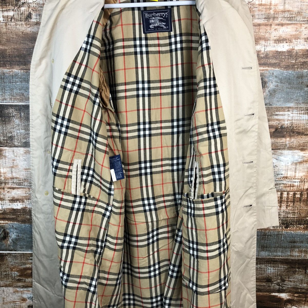 Burberry Burberrys nova check made in england vtg Coats parkas #A1611 Size US L / EU 52-54 / 3 - 11 Thumbnail