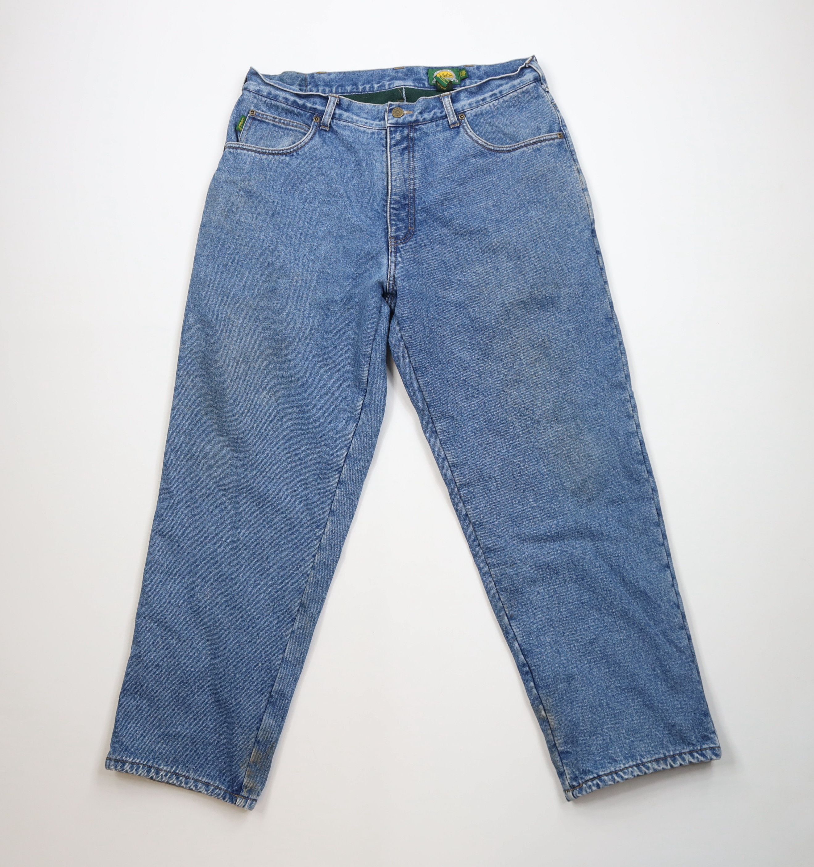 Cabelas Vintage Cabelas Fleece Lined Heavyweight Denim Jeans Blue Size US 36 / EU 52 - 2 Thumbnail