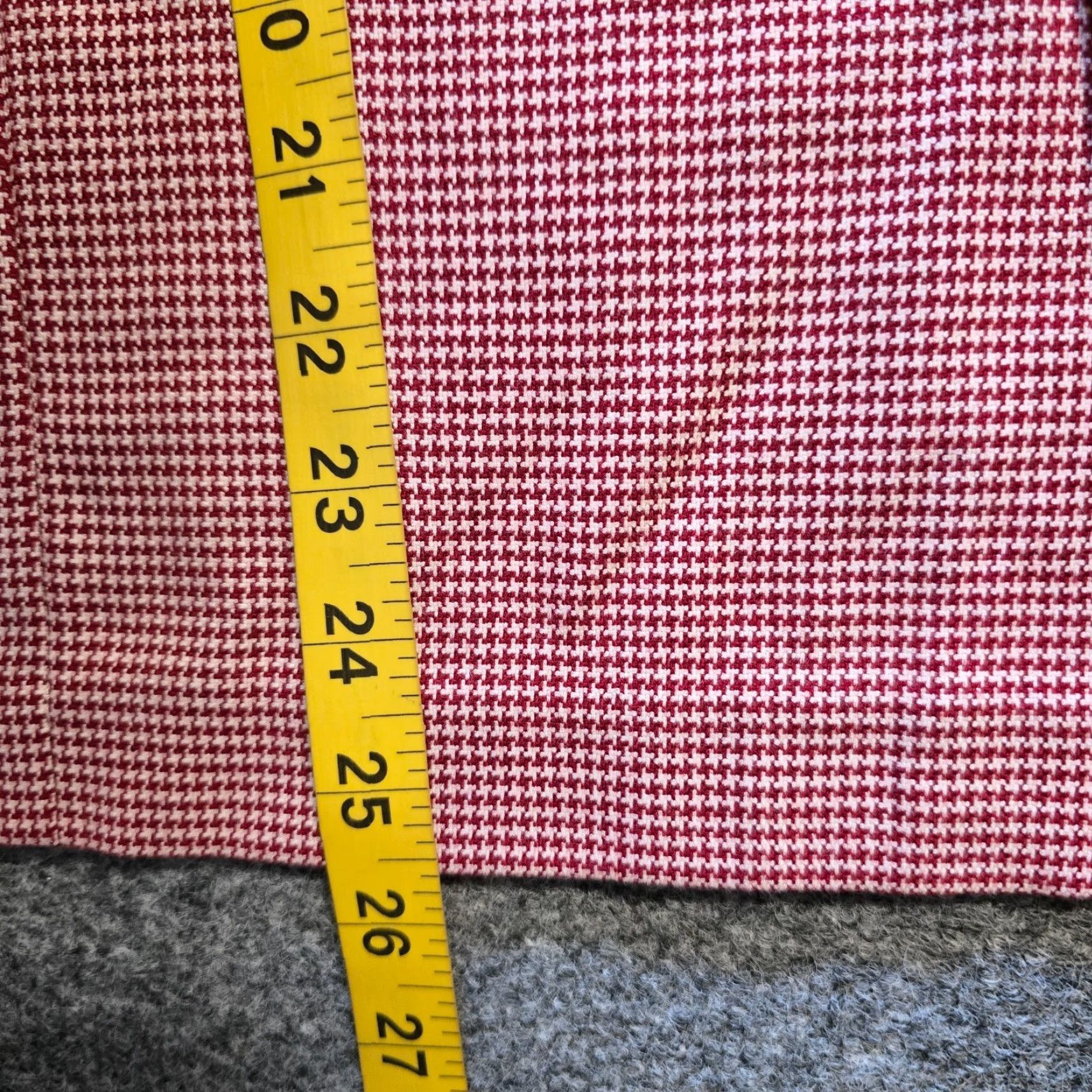 J. Jill J. Jill Pants Womens Size 10 Red Houndstooth Crop Capri Wide Leg Stretch Casual Pants Size 30" / US 8 / IT 44 - 7 Thumbnail