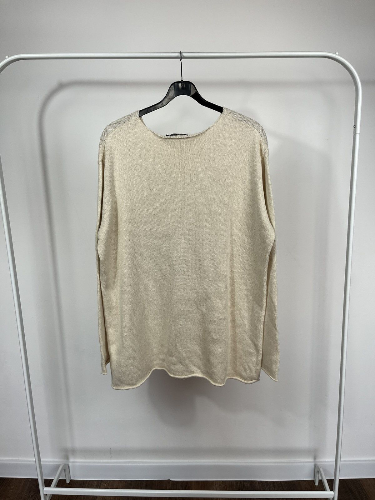 Gudrun Sjoden Gudrun Sjoden Cream Cotton Knit Sweater XL Minimal Nordic Size XL / US 12-14 / IT 48-50 - 11 Thumbnail