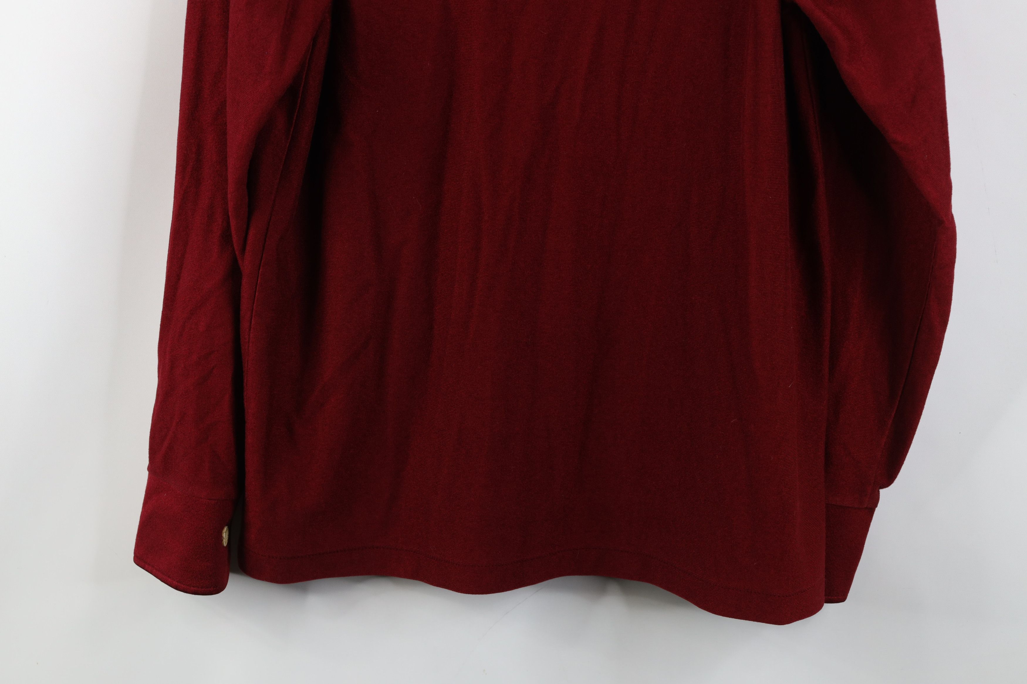 Vintage Vintage 70s Streetwear Long Sleeve Rugby Polo Shirt Red USA Size US M / EU 48-50 / 2 - 12 Thumbnail