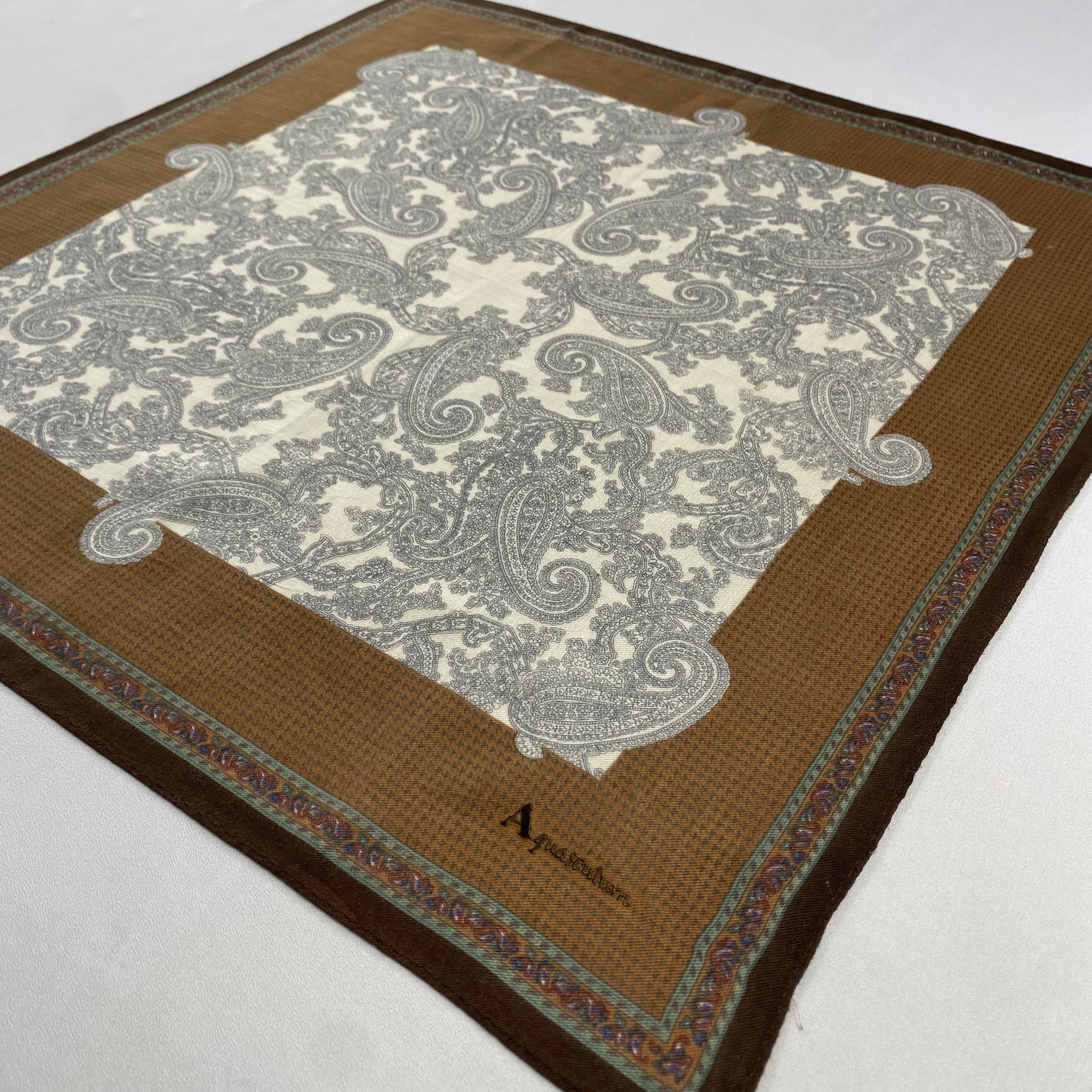 Aquascutum × Vintage Aquascutum Handkerchief / Neckerchief / Bandana-P569 Size ONE SIZE - 2 Thumbnail