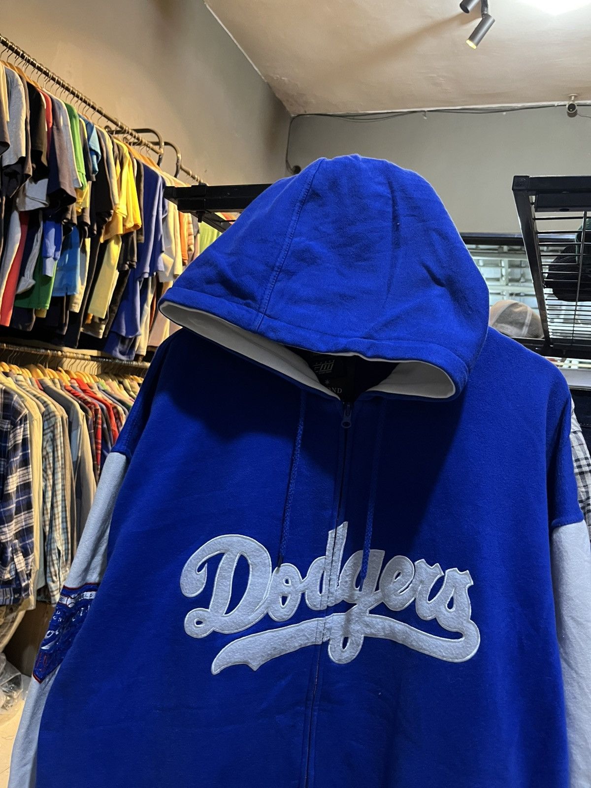 Vintage Vintage hoodie dodgers yankess mlb Size US XXL / EU 58 / 5 - 4 Thumbnail