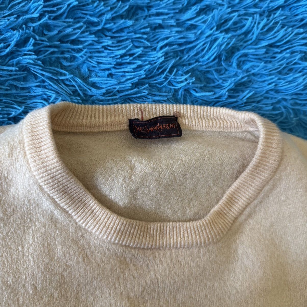 Yves Saint Laurent Vintage Yves Saint Laurent YSL Yellow Wool Sweater Size S / US 4 / IT 40 - 9 Thumbnail