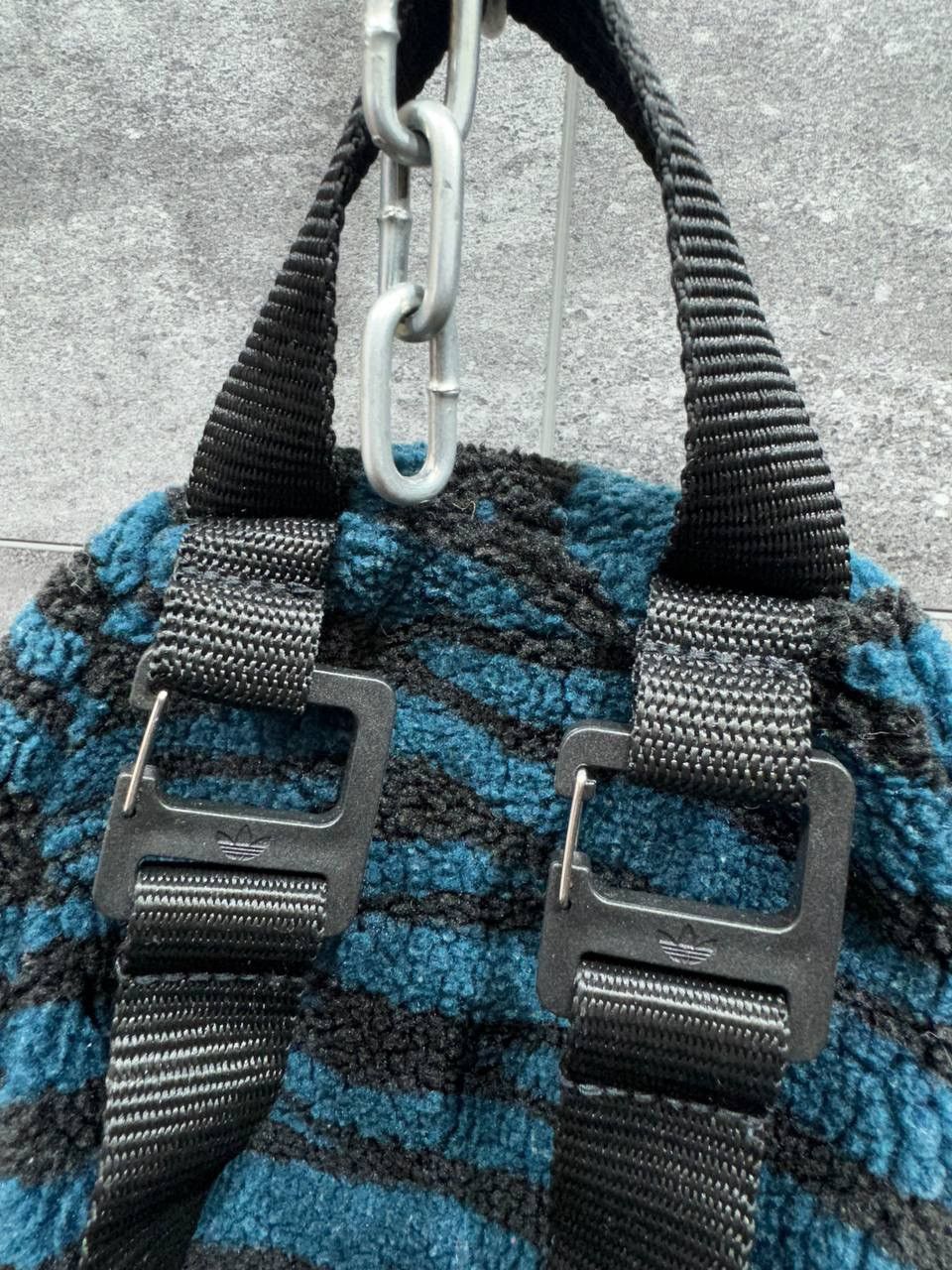 Adidas Adidas MINI BACKPACK teddy fur fleece Zebra Women’s Size ONE SIZE - 5 Thumbnail