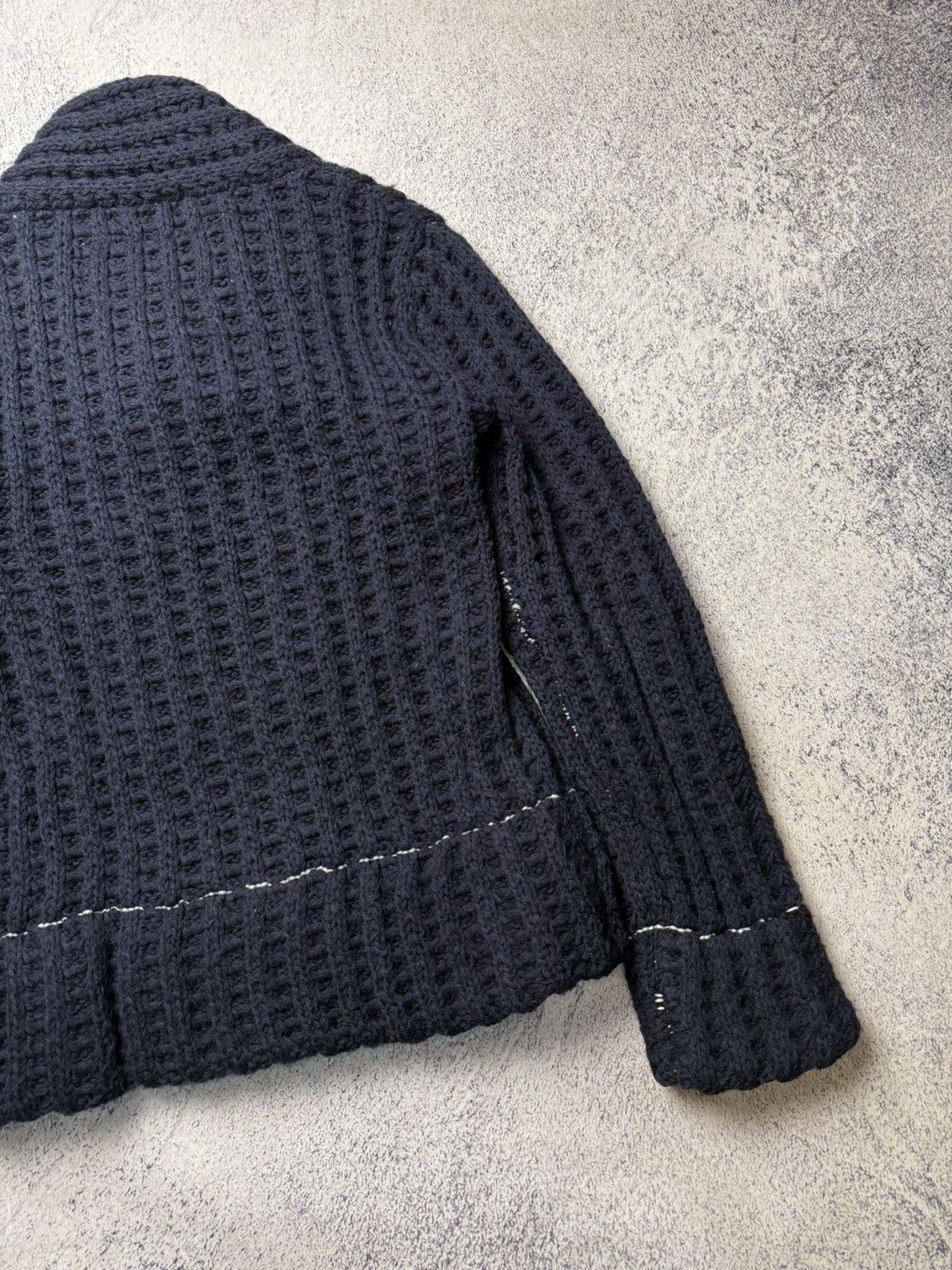 H&M × Maison Margiela Maison Margiela H&M Cable Knit V-Neck Wool Sweater Jumper Size US S / EU 44-46 / 1 - 19 Thumbnail