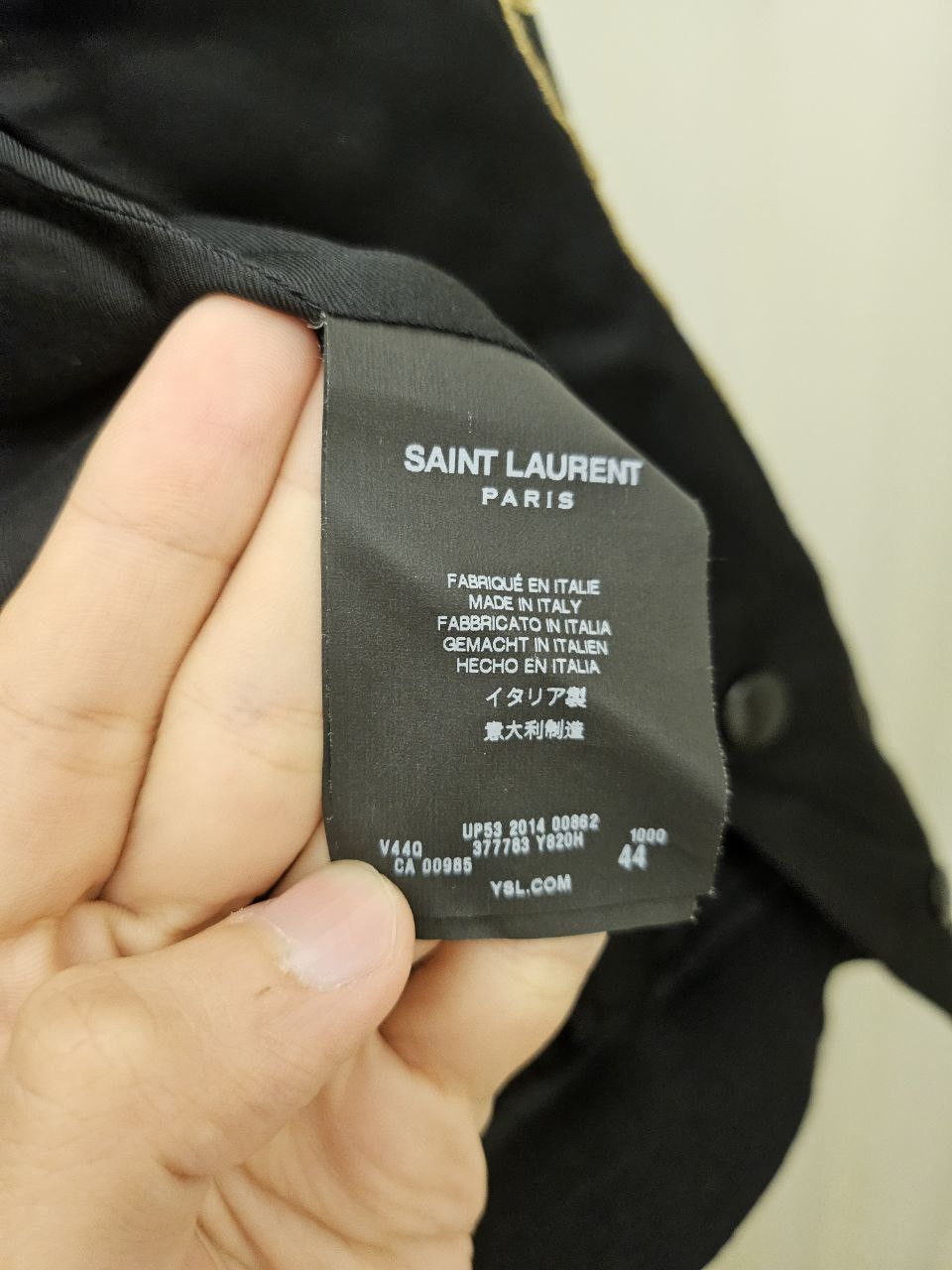Hedi Slimane × Saint Laurent Paris SS15 Napoleon Teddy Satin