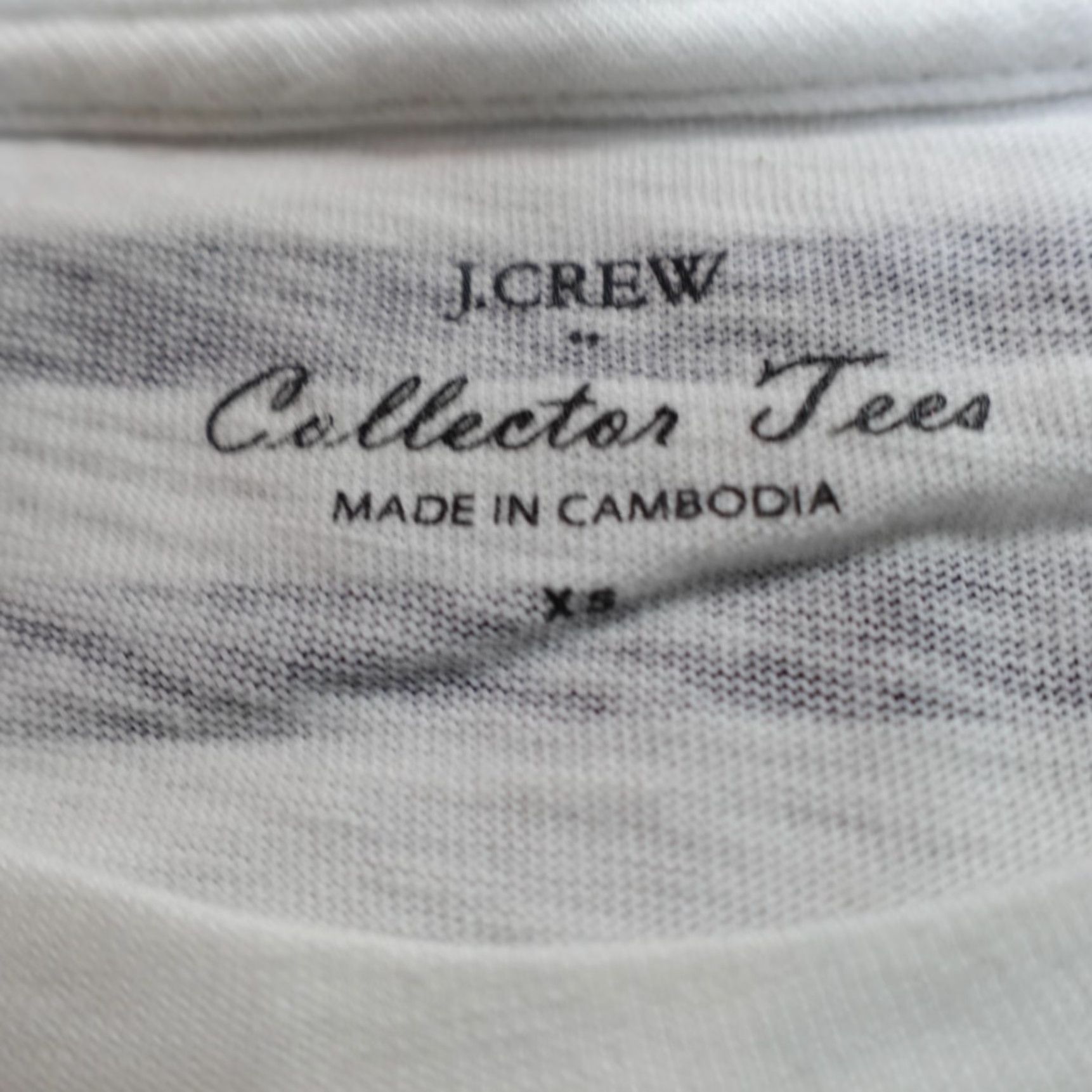 J.Crew J.Crew Womens Shirt XS Blue Crewneck Breton Stripe T-Shirt Short Sleeve Cotton Size XS / US 0-2 / IT 36-38 - 3 Thumbnail