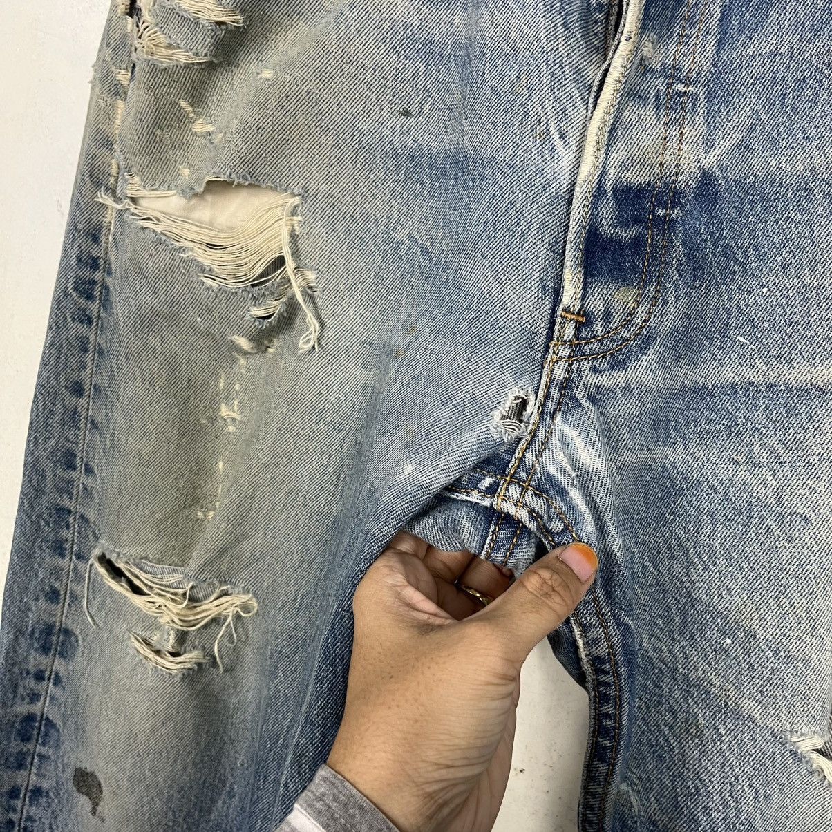 Levi's Vintage Levis Lot 501 Distressed Denim Jeans Size US 34 / EU 50 - 9 Thumbnail