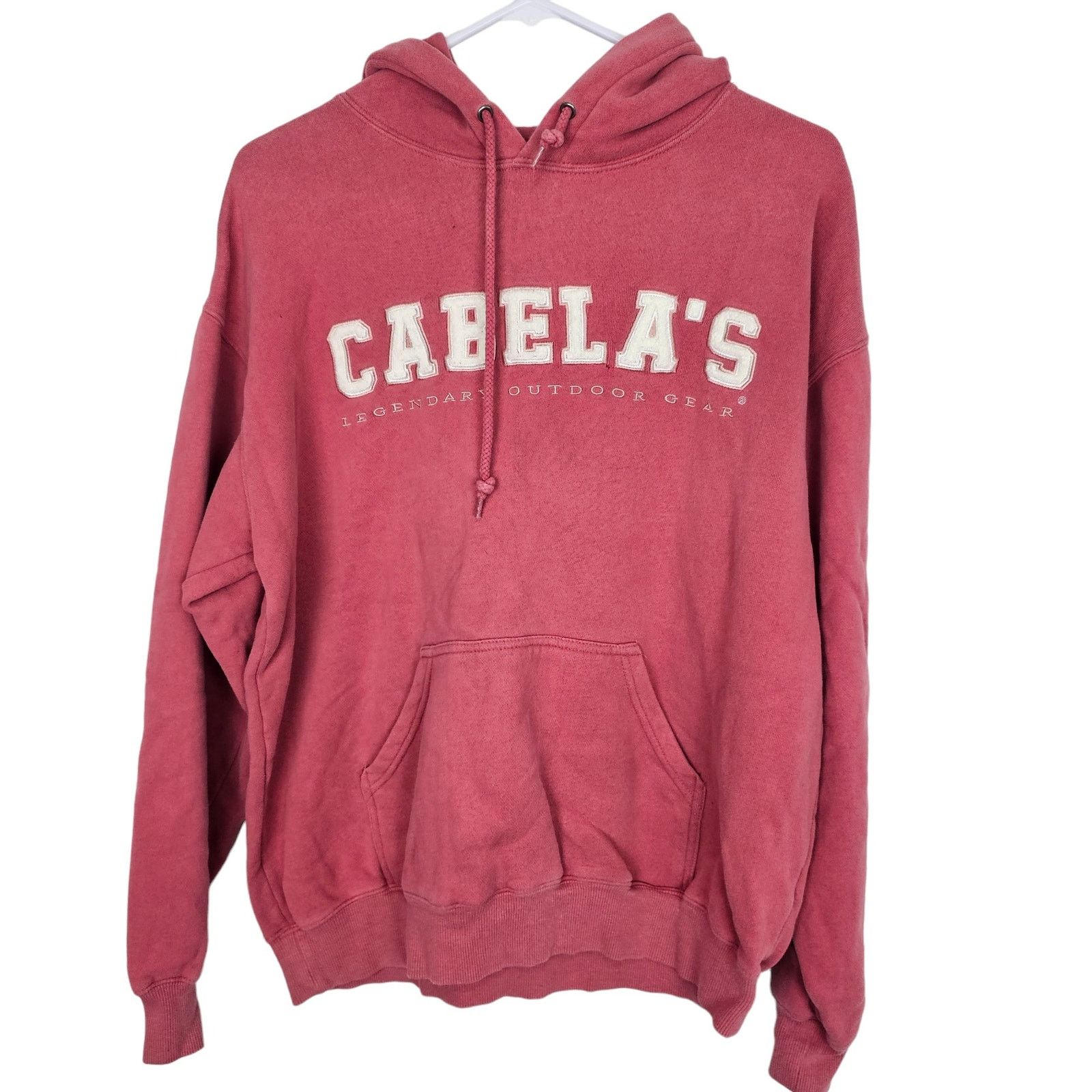 Cabelas Cabelas Mens Hoodie Sweatshirt Size M Pink Pullover Gorpcore Size US M / EU 48-50 / 2 - 1 Thumbnail