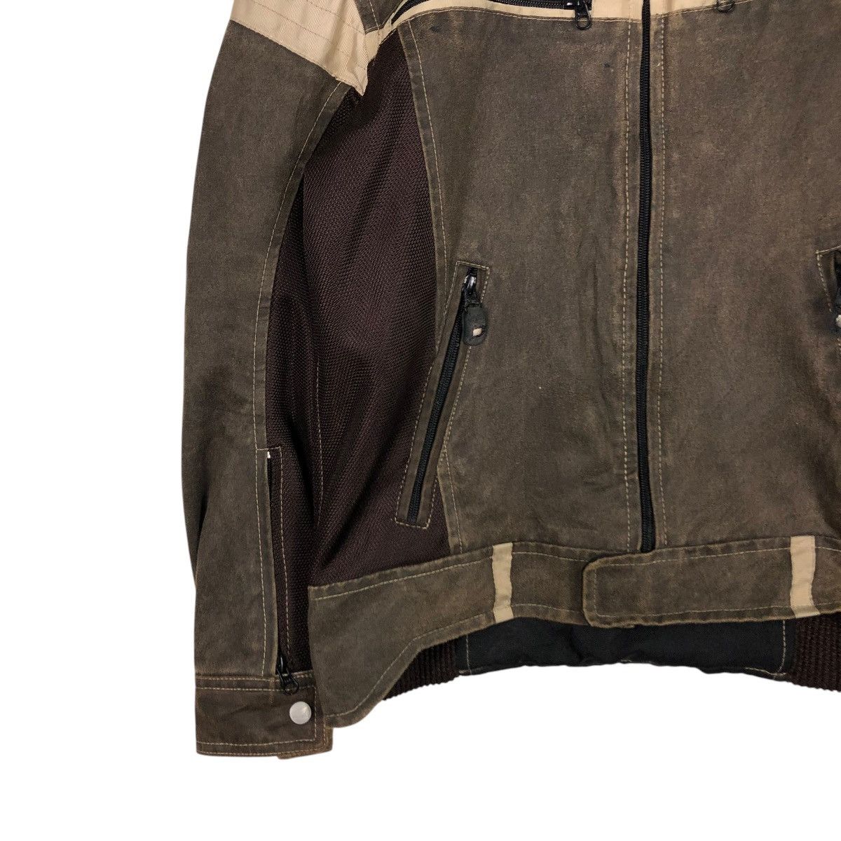 Honda 🔥VINTAGE RACING BIKER JACKET BONDA BIG LOGO SPELL OUT Size US M / EU 48-50 / 2 - 6 Thumbnail