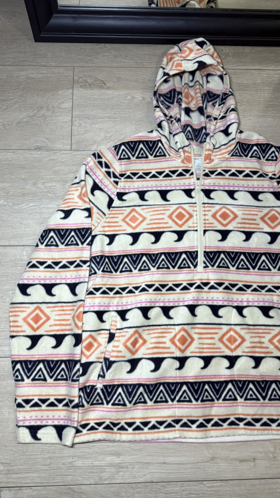 O'Neill O’Neill Fleece Hoodie Half Zip Aztec Pullover Size L / US 10 / IT 46 - 2 Thumbnail