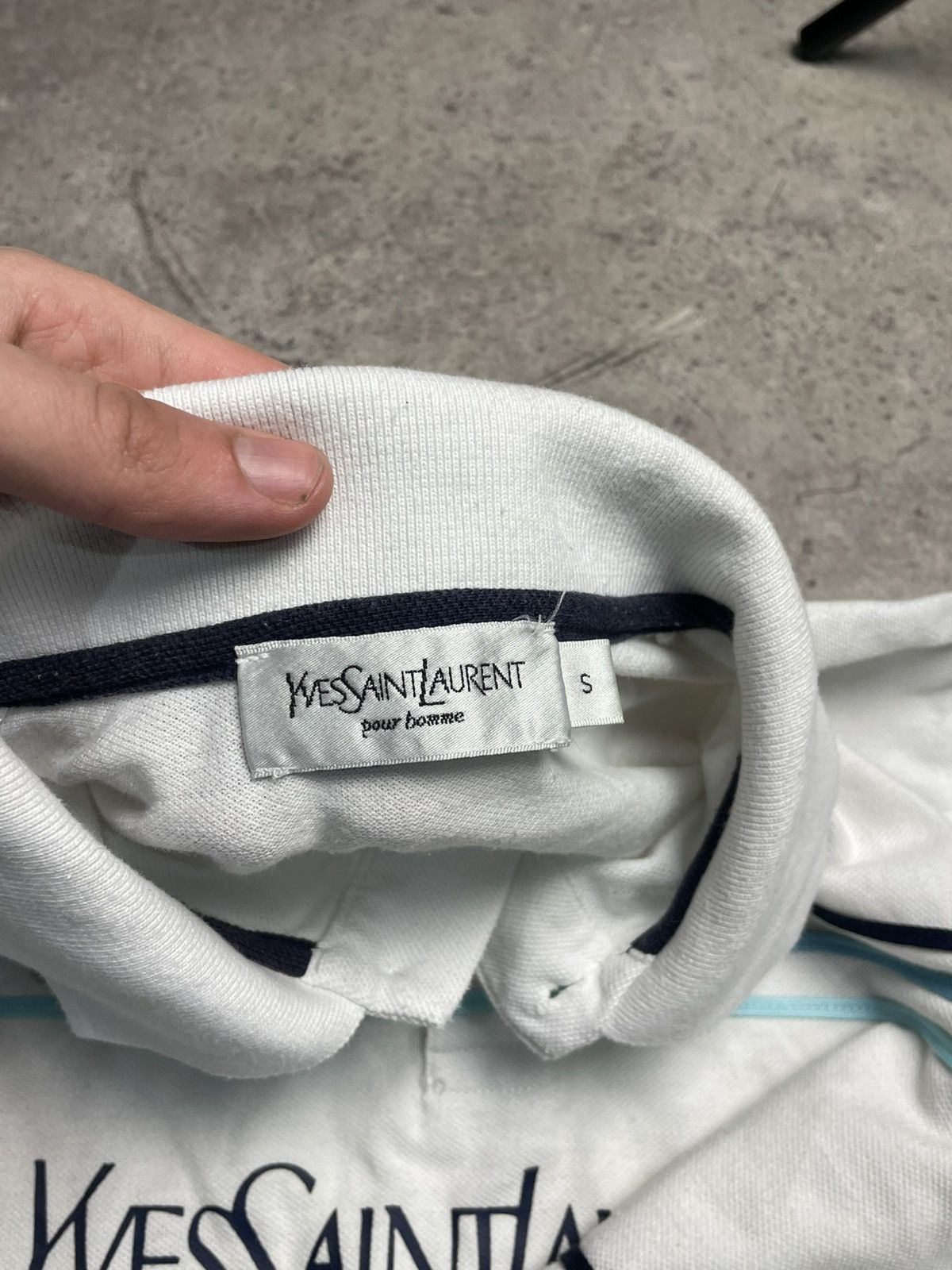 Yves Saint Laurent Vintage Yves Saint Lauren Polo Big Logo Size US S / EU 44-46 / 1 - 8 Thumbnail