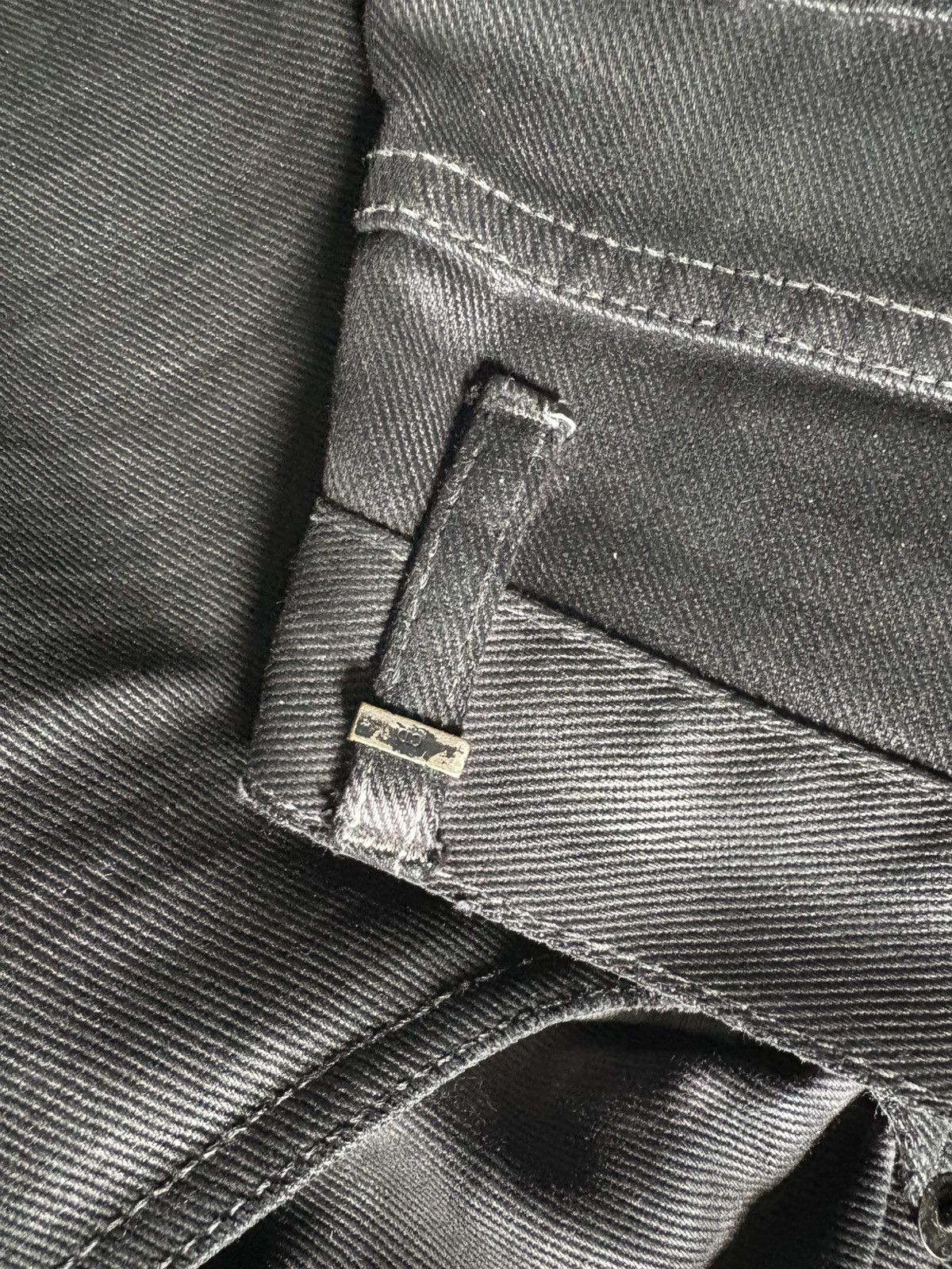 Dior 2005 Waxed Destroyed Denim Size US 29 - 12 Thumbnail