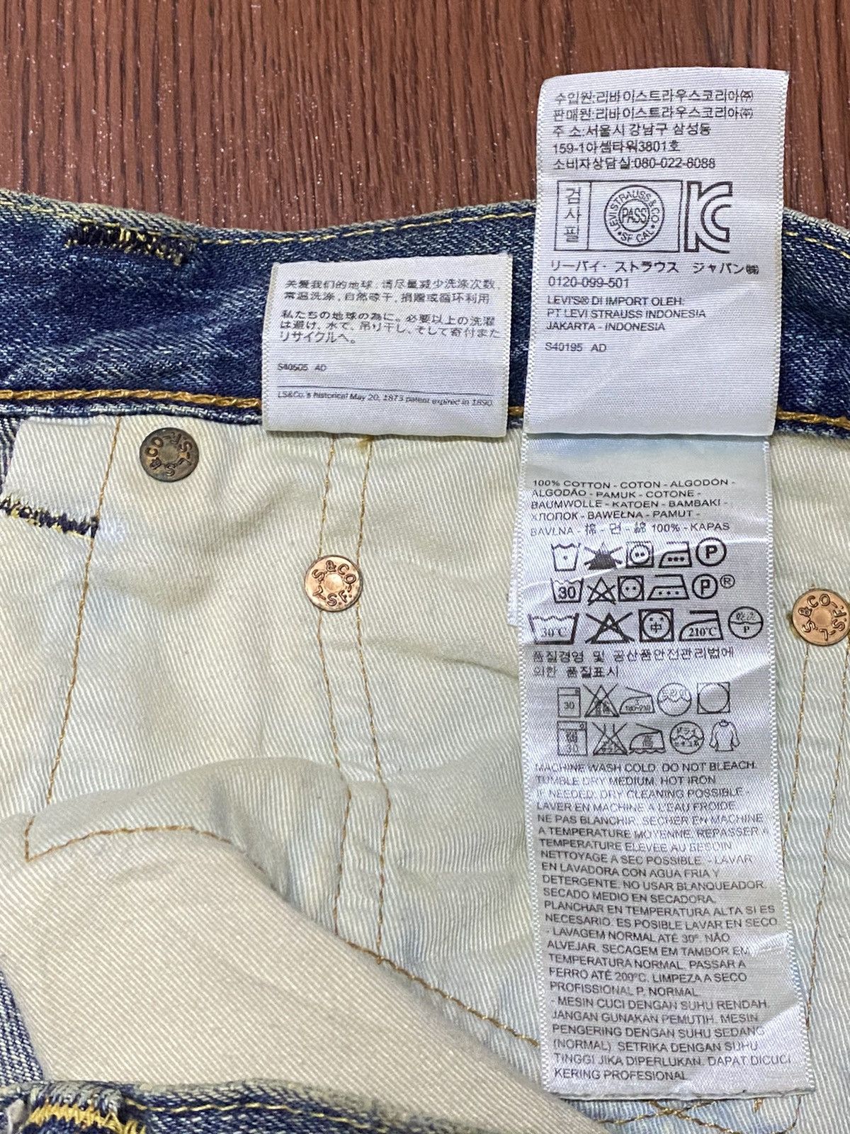 Levi's Vintage Clothing Vintage Y2K Levis503 Mud Wash Distressed Jeans Size US 36 / EU 52 - 11 Thumbnail