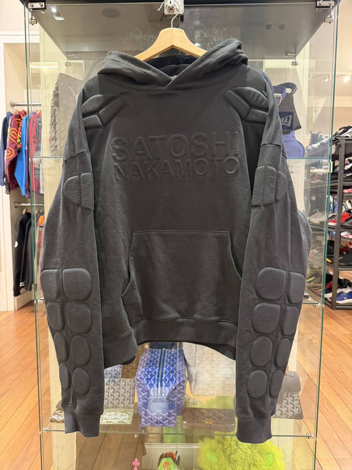 Satoshi Nakamoto Satoshi Nakamoto Padded Hooded Sweatshirt Size US XXL / EU 58 / 5 - 1 Thumbnail