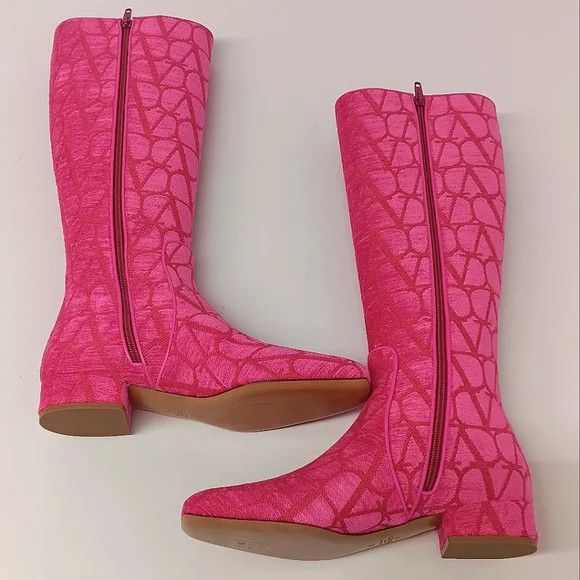 Valentino Valentino Garavani Toile Iconographe VLogo Boots - EU36.5 Size US 6.5 / IT 36.5 - 6 Thumbnail