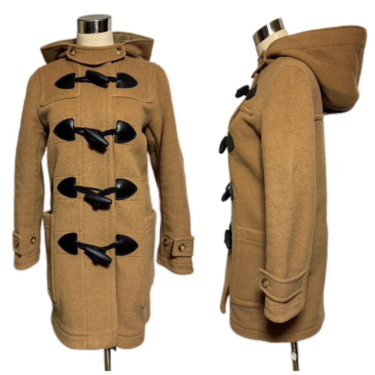Burberry Burberry , leather trimmed, hooded, duffle coat Size XS / US 0-2 / IT 36-38 - 18 Thumbnail
