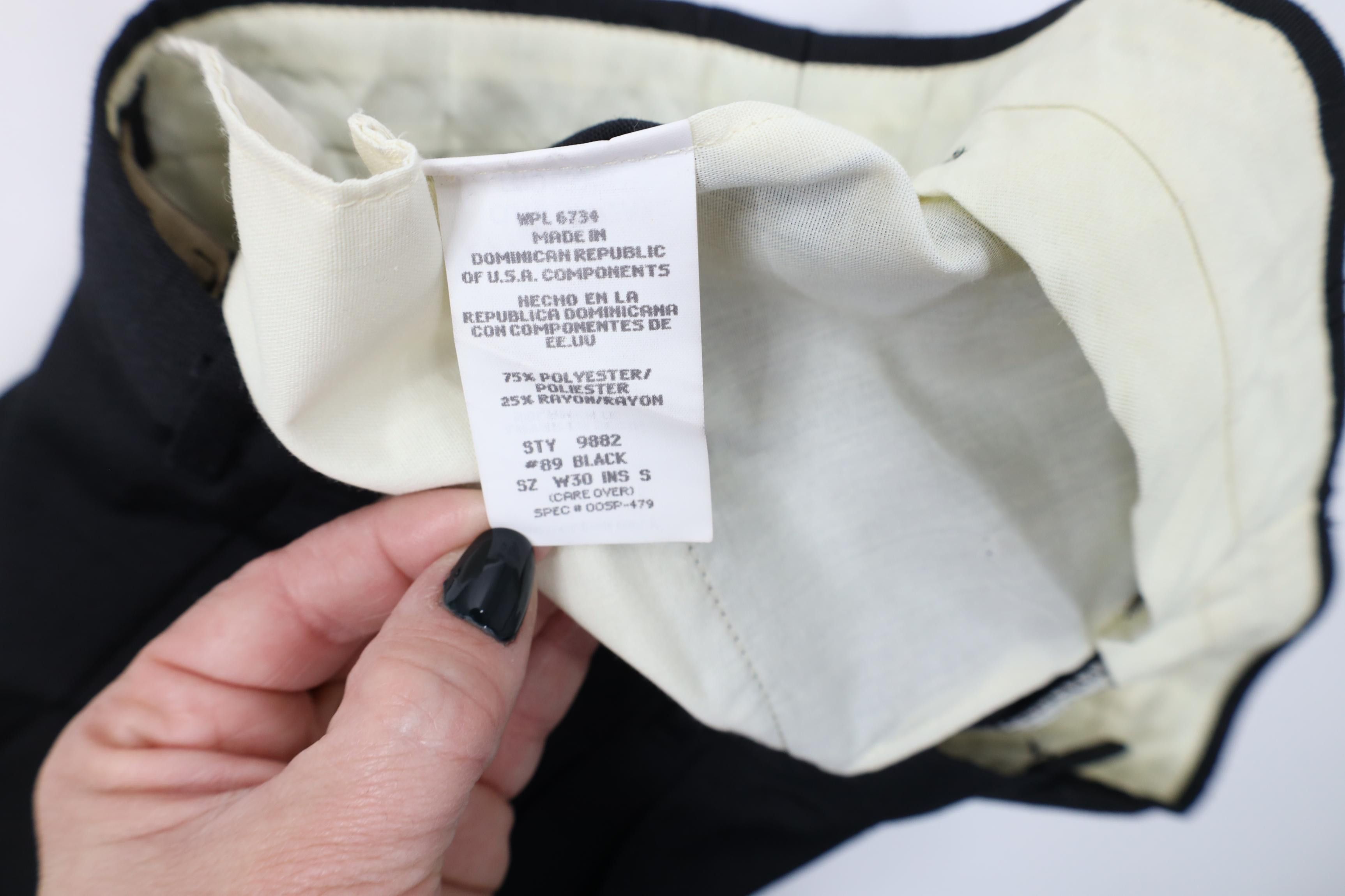 Vintage Vintage 90s Hollywood Regency Gabardine High Waisted Pants Size US 30 / EU 46 - 9 Thumbnail