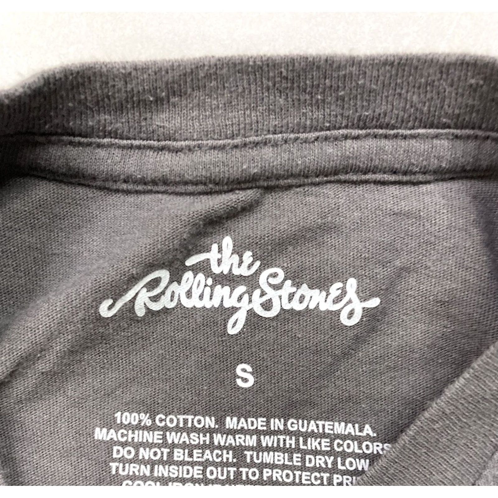 Logo 7 VINTAGE The Rolling Stones T-Shirt Women Small Gray Short Sleeve Music Size S / US 4 / IT 40 - 4 Thumbnail